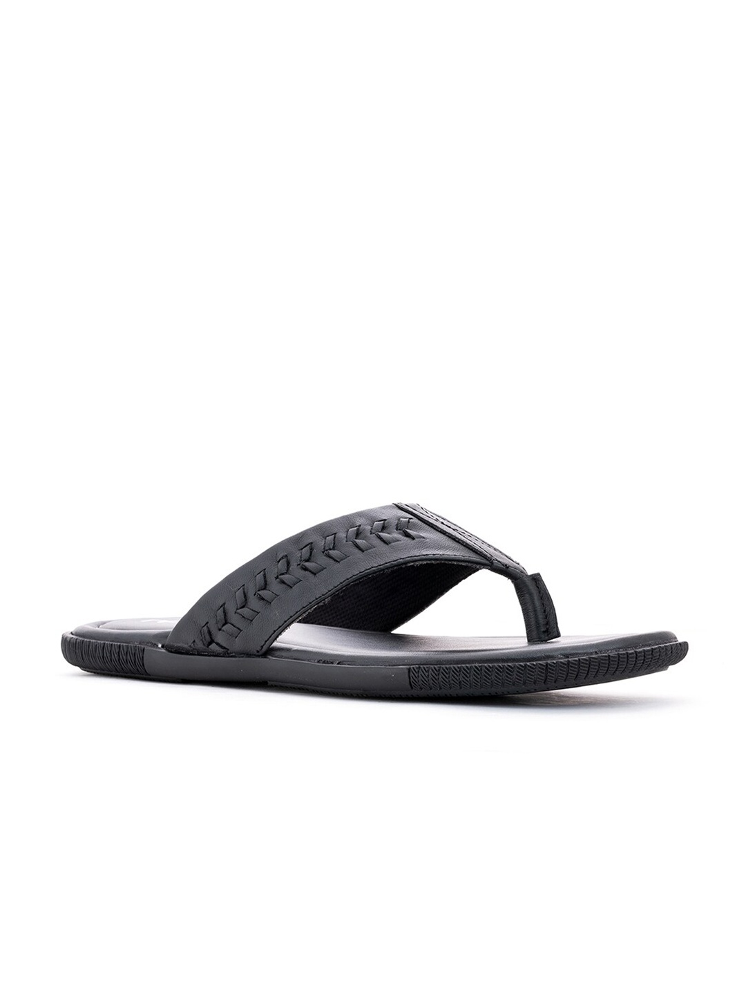 Khadims Men Black & White Slip-On