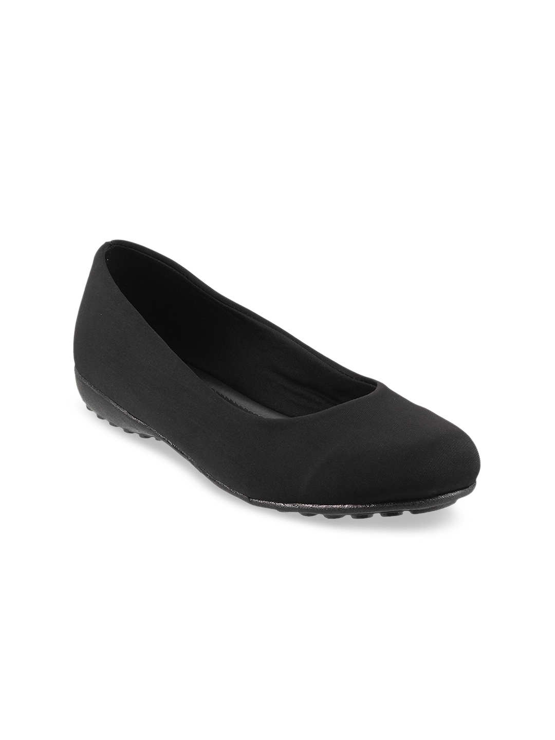 Mochi Women Black Ballerinas Flats