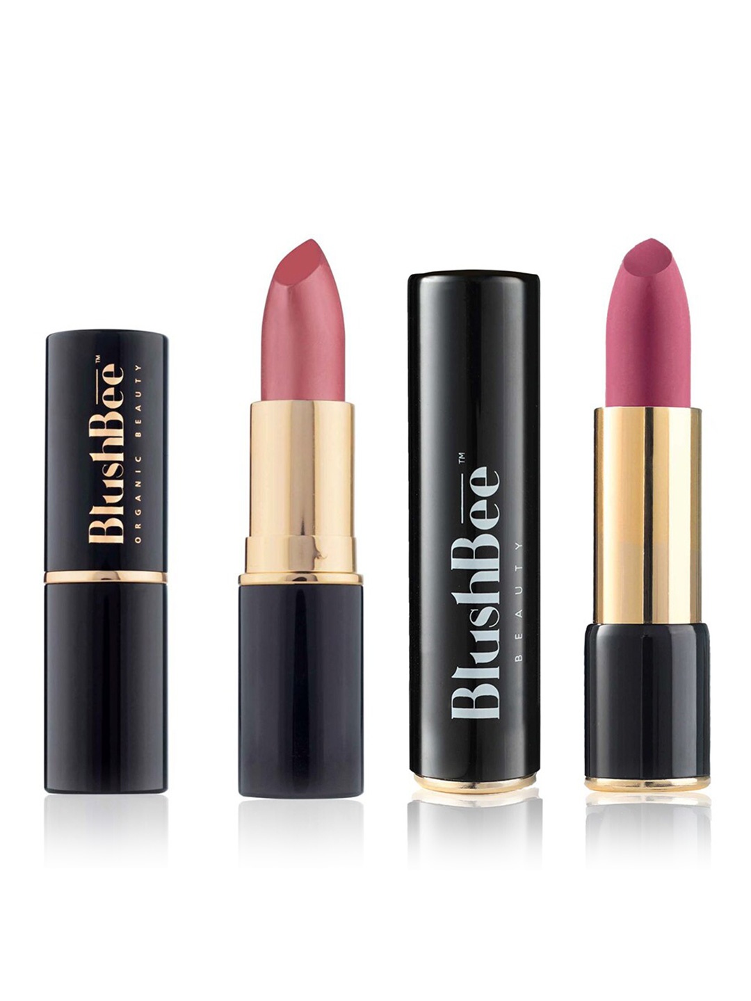 BlushBee Beauty Set of 2 Lip Nourishing Organic Lipsticks- Mystic Mauve BB04 & Spring BB12
BlushBee Beauty Set of 2 Lip Nourishing Organic Lipsticks- Mystic Mauve BB04 & Spring BB12