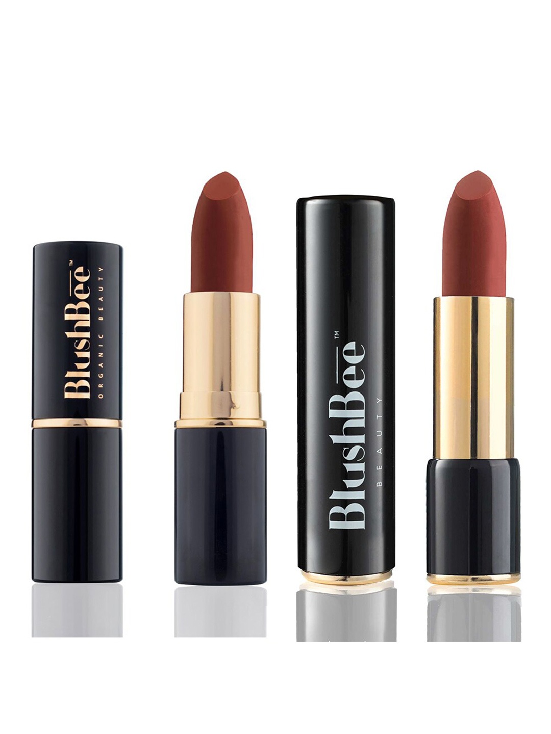 BlushBee Beauty Set of 2 Lip Nourishing Lipsticks - Nude Neutral BB03 & Bronze Diva BB09
BlushBee Beauty Set of 2 Lip Nourishing Lipsticks - Nude Neutral BB03 & Bronze Diva BB09
