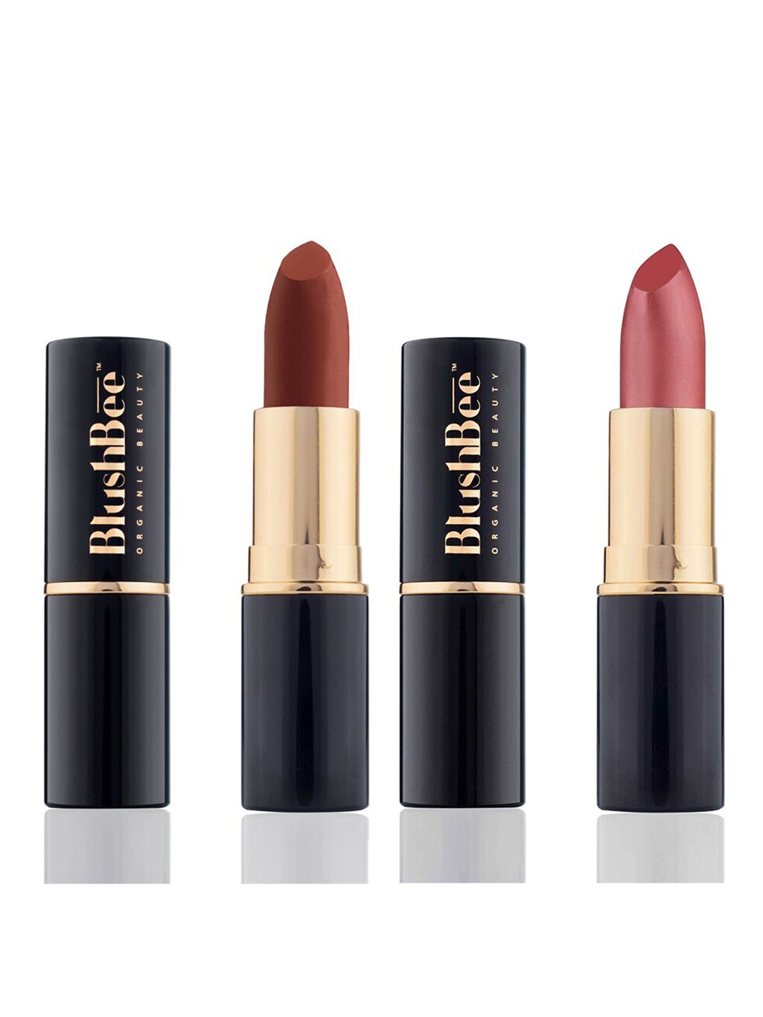 BlushBee Beauty Set of 2 Matte Organic Vegan Lipstick-Bronze Diva BB09 & Velvet Touch BB11, Brown
BlushBee Beauty Set of 2 Matte Organic Vegan Lipstick-Bronze Diva BB09 & Velvet Touch BB11, Brown