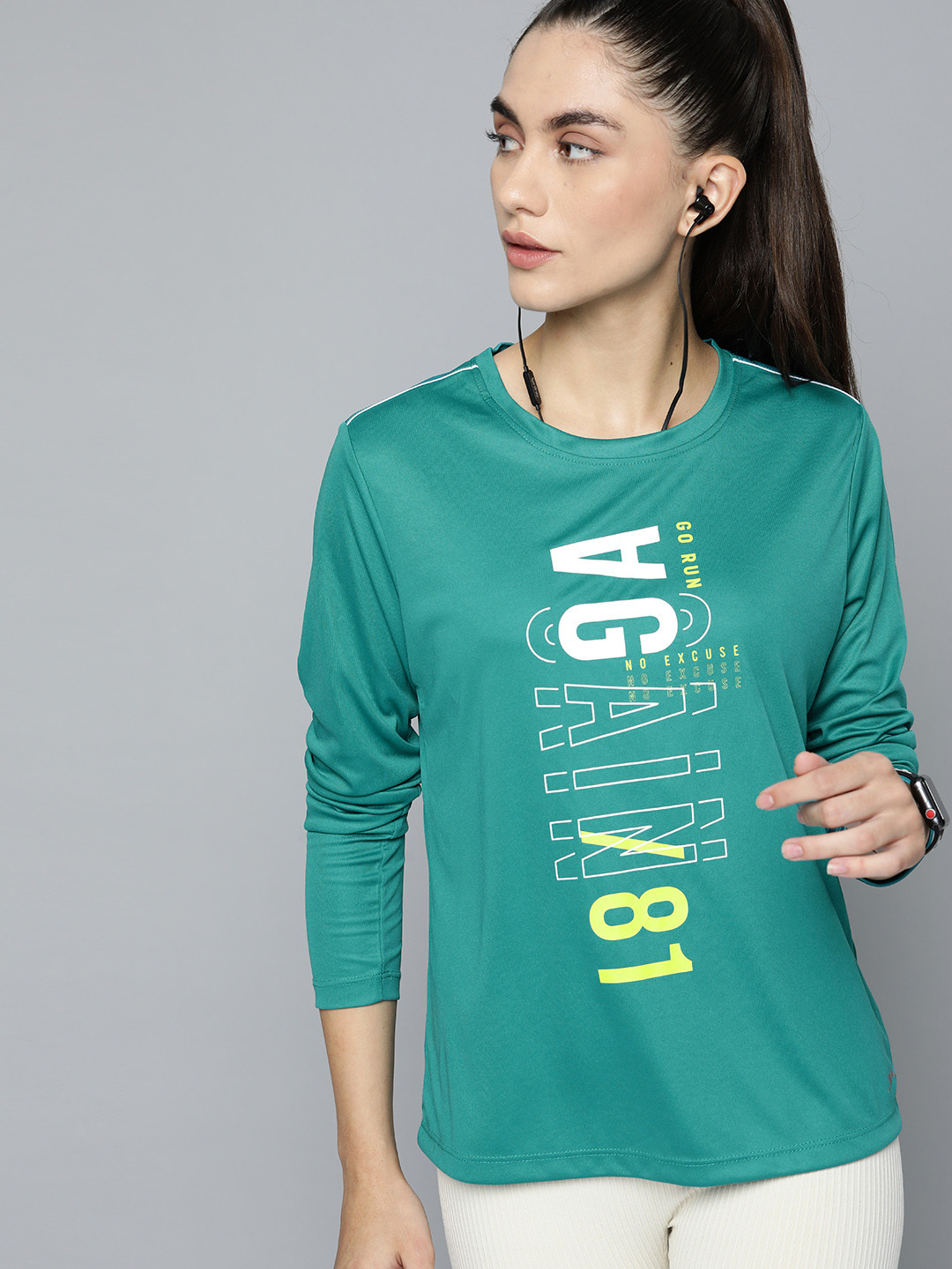 Slazenger Women Teal Green Typography Printed Running T-shirt
Slazenger Women Teal Green Typography Printed Running T-shirt