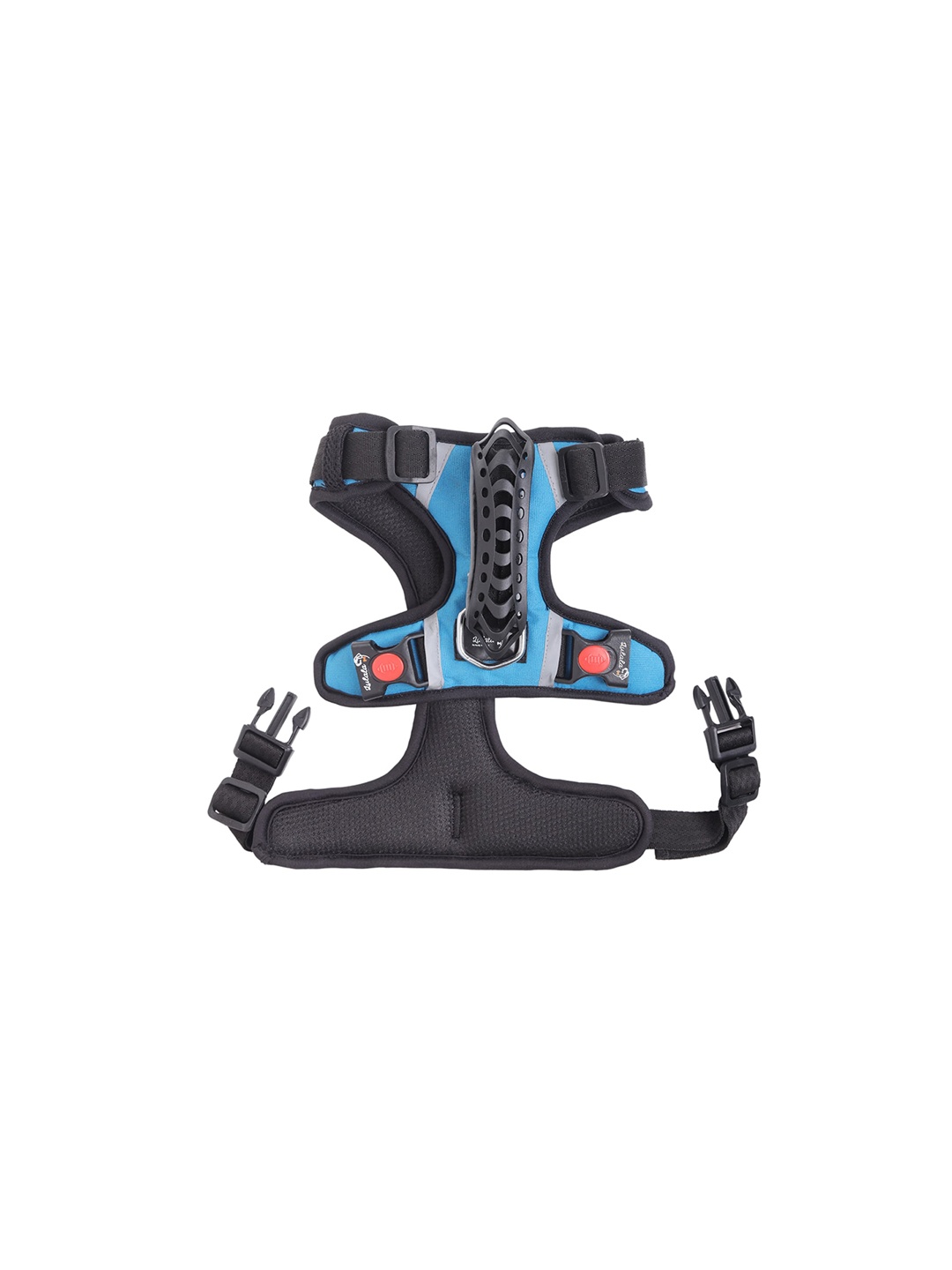 Lulala Blue & Black Solid Pet Harnesses