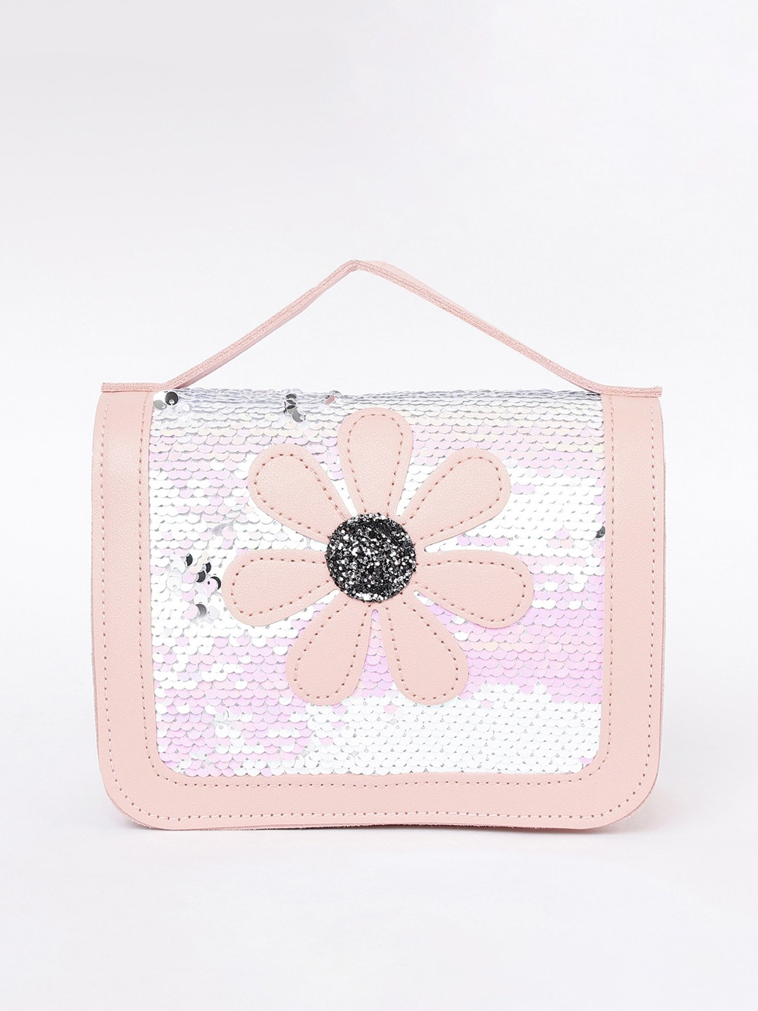 Ginger by Lifestyle Coral Pink Embellished Sling Bag