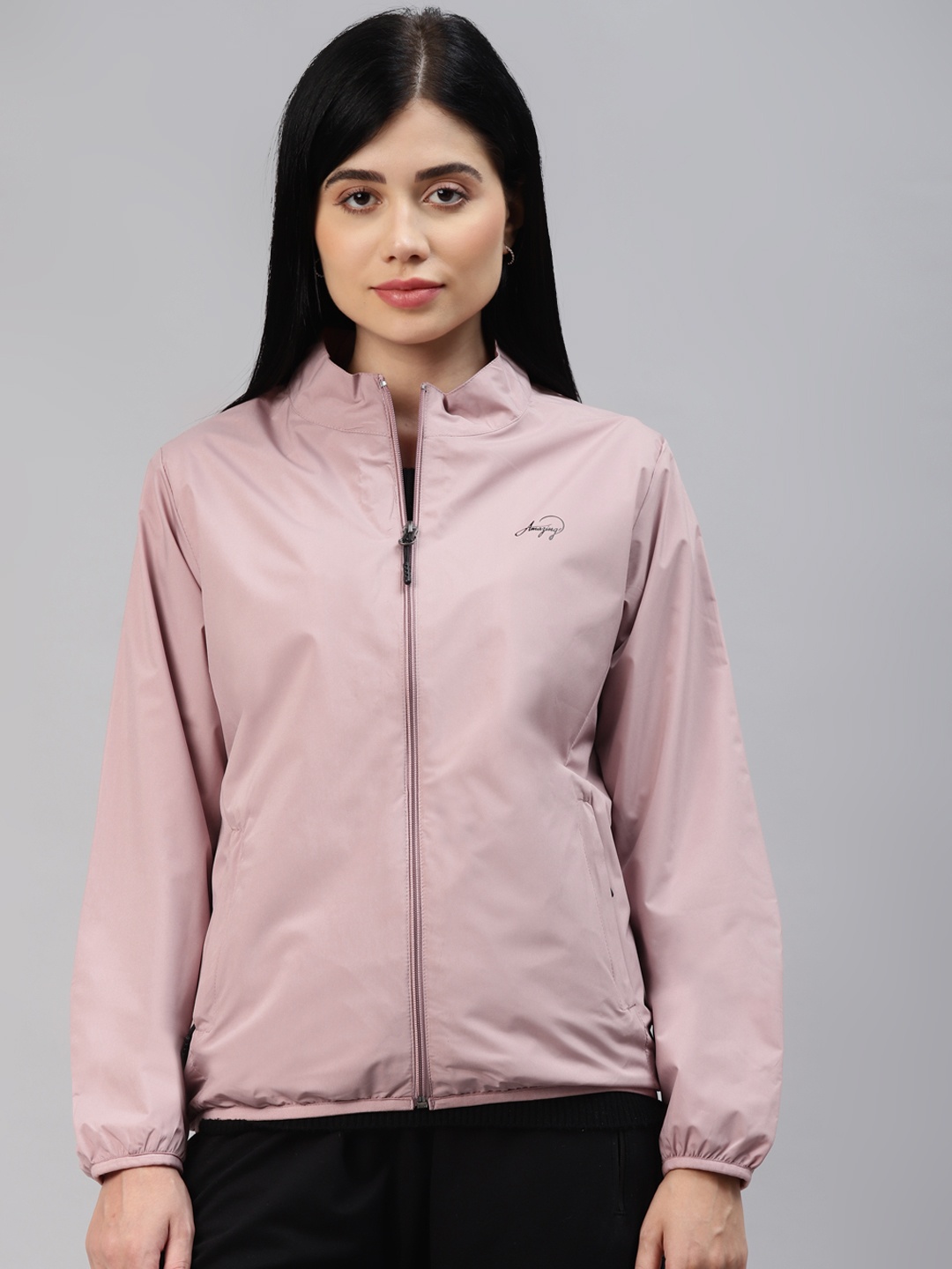 Foreign Culture By Fort Collins Women Pink Lightweight Tailored Jacket