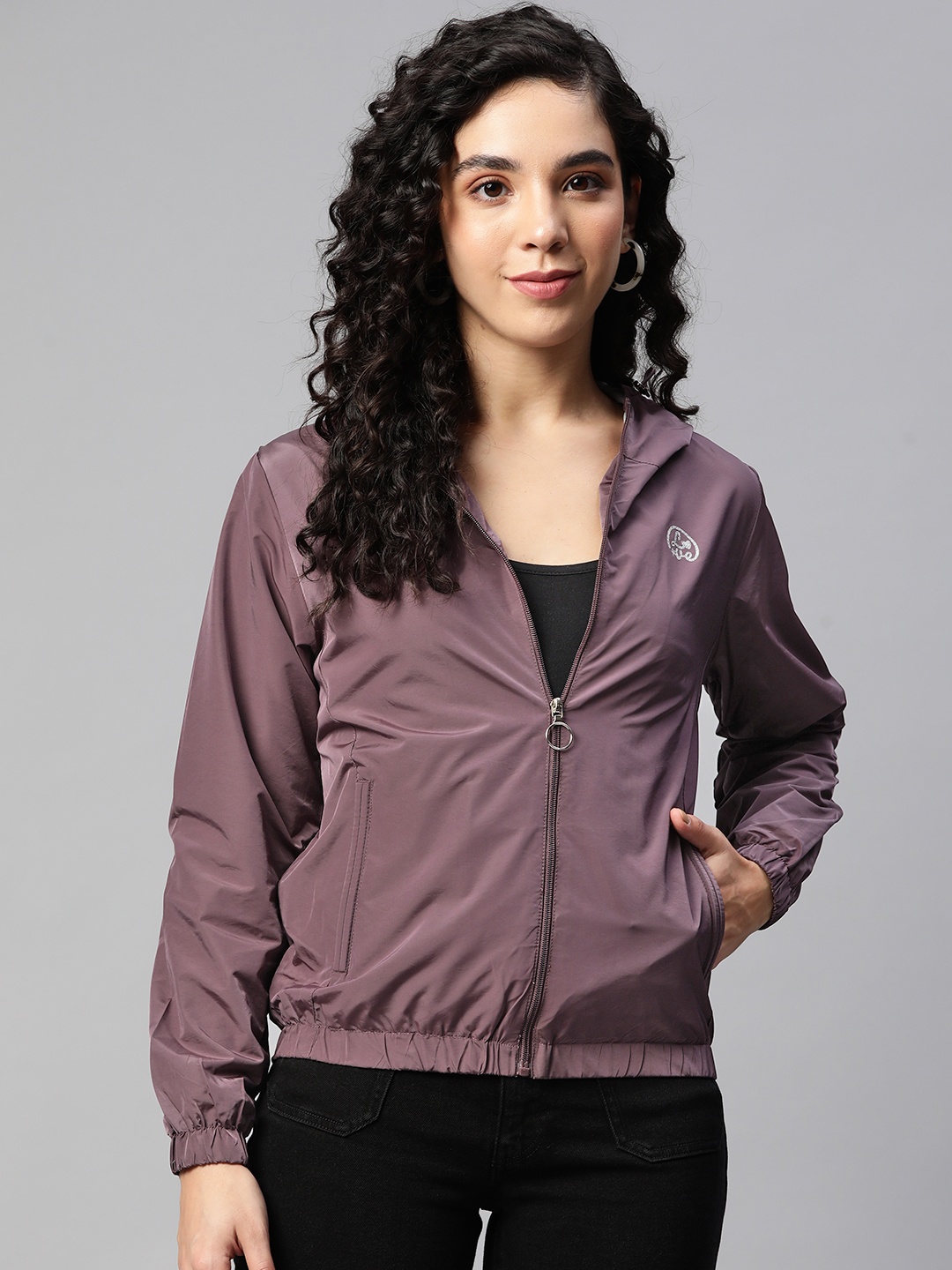 Foreign Culture By Fort Collins Women Purple Solid Tailored Jacket