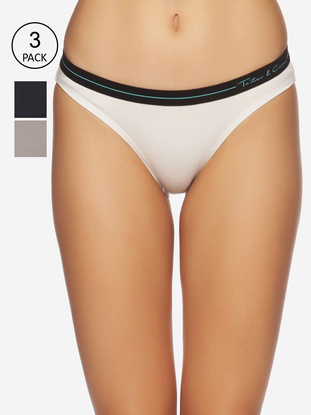 Tailor & Circus Women Pack of 2 Puresoft Anti-Bacterial Bikini Briefs BK_3PK_ON_GM_IV, Assorted
Tailor & Circus Women Pack of 2 Puresoft Anti-Bacterial Bikini Briefs BK_3PK_ON_GM_IV, Assorted