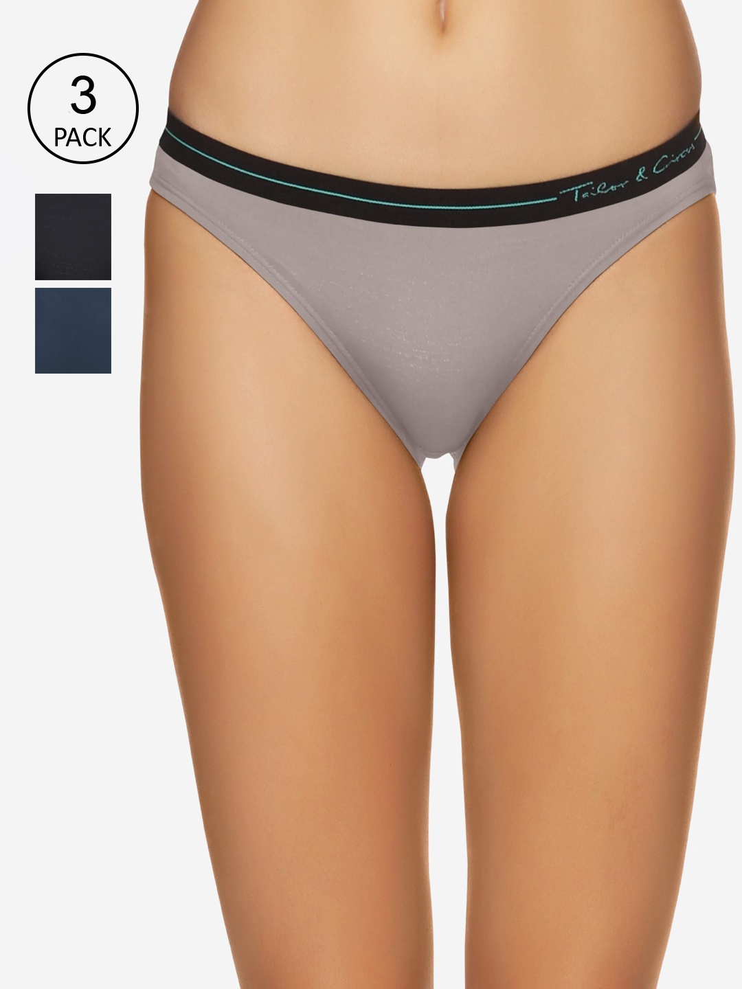 Tailor & Circus Women Puresoft Pack of 3 Anti-Bacterial Bikini Briefs BK_3PK_ON_GM_BC, Assorted
Tailor & Circus Women Puresoft Pack of 3 Anti-Bacterial Bikini Briefs BK_3PK_ON_GM_BC, Assorted