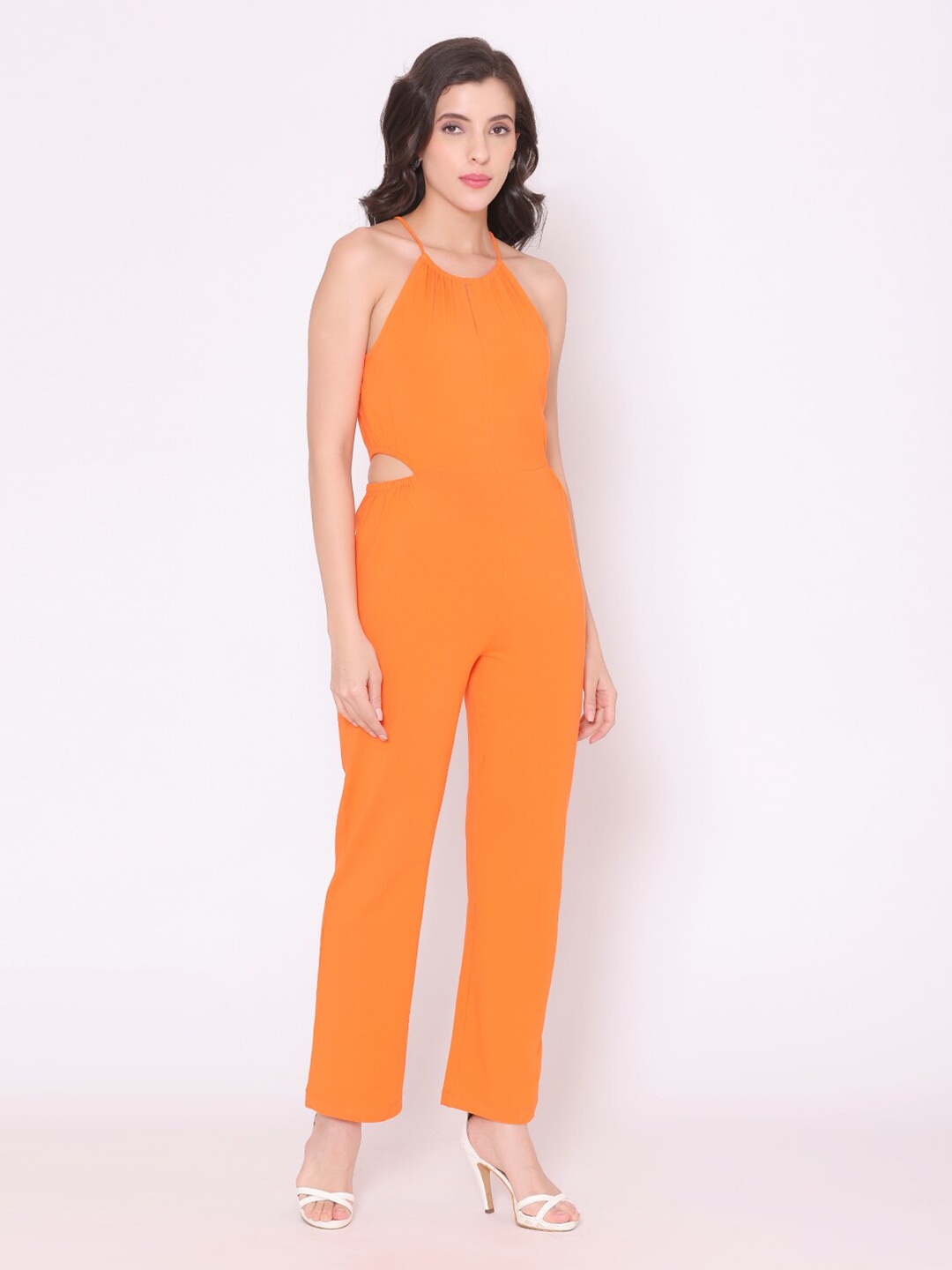 FLAWLESS Orange Culotte Jumpsuit