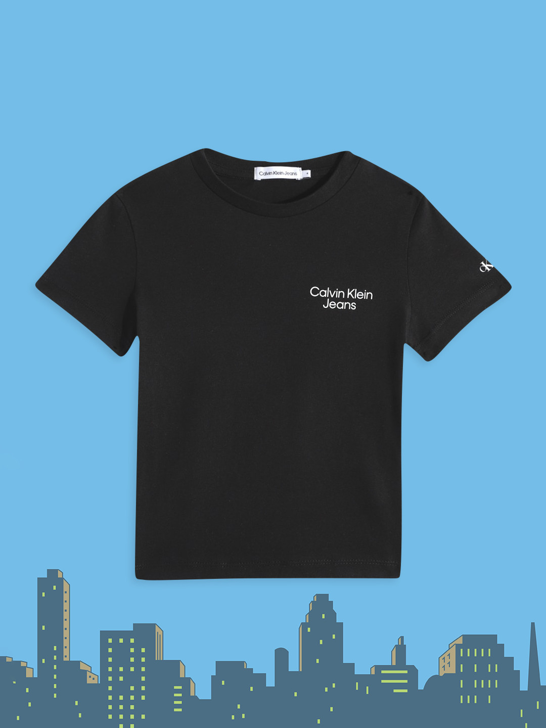 Calvin Klein Jeans Boys Black Solid Pure Cotton T-shirt
Calvin Klein Jeans Boys Black Solid Pure Cotton T-shirt