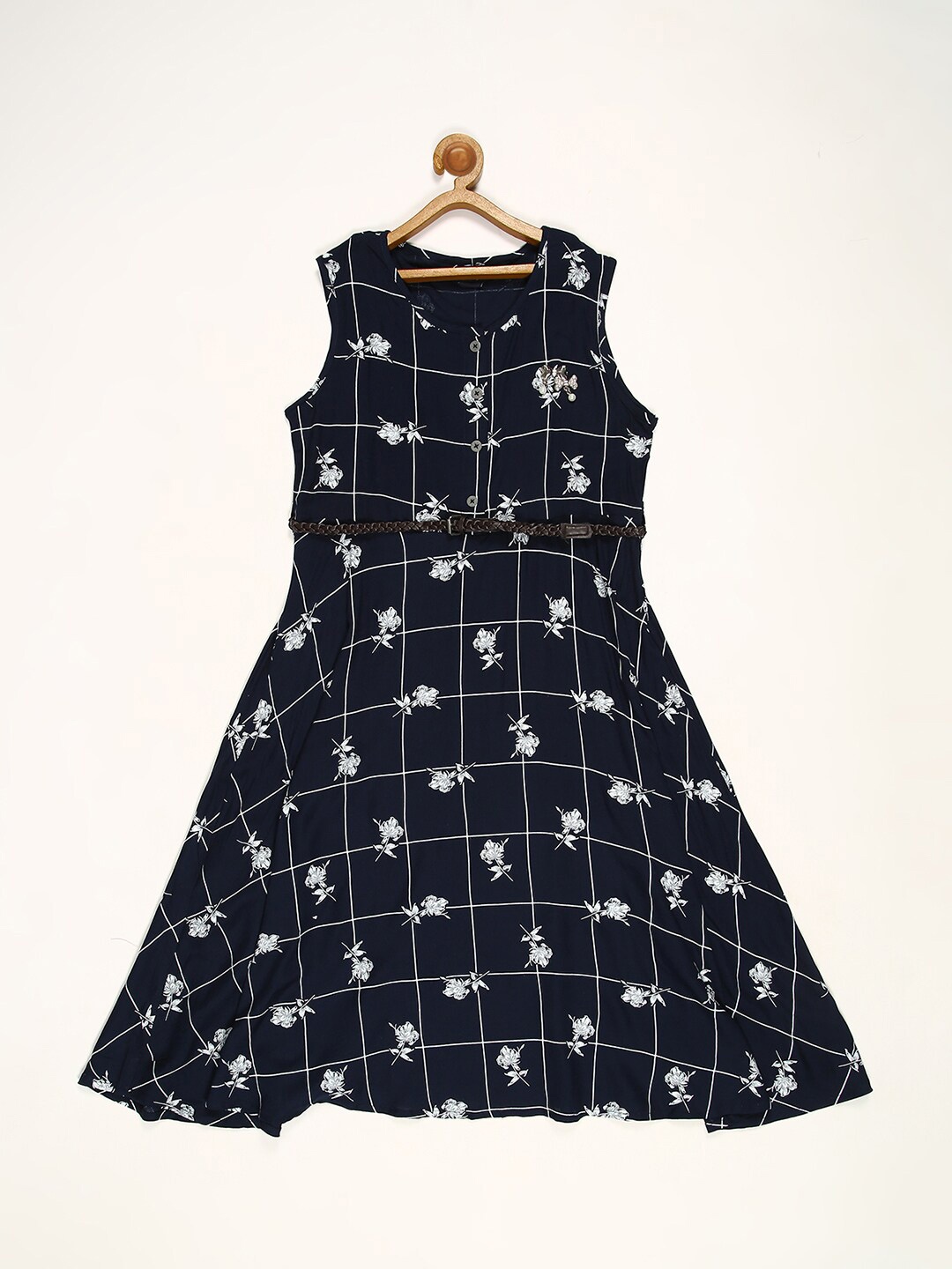 V2 Value & Variety Navy Blue Dress