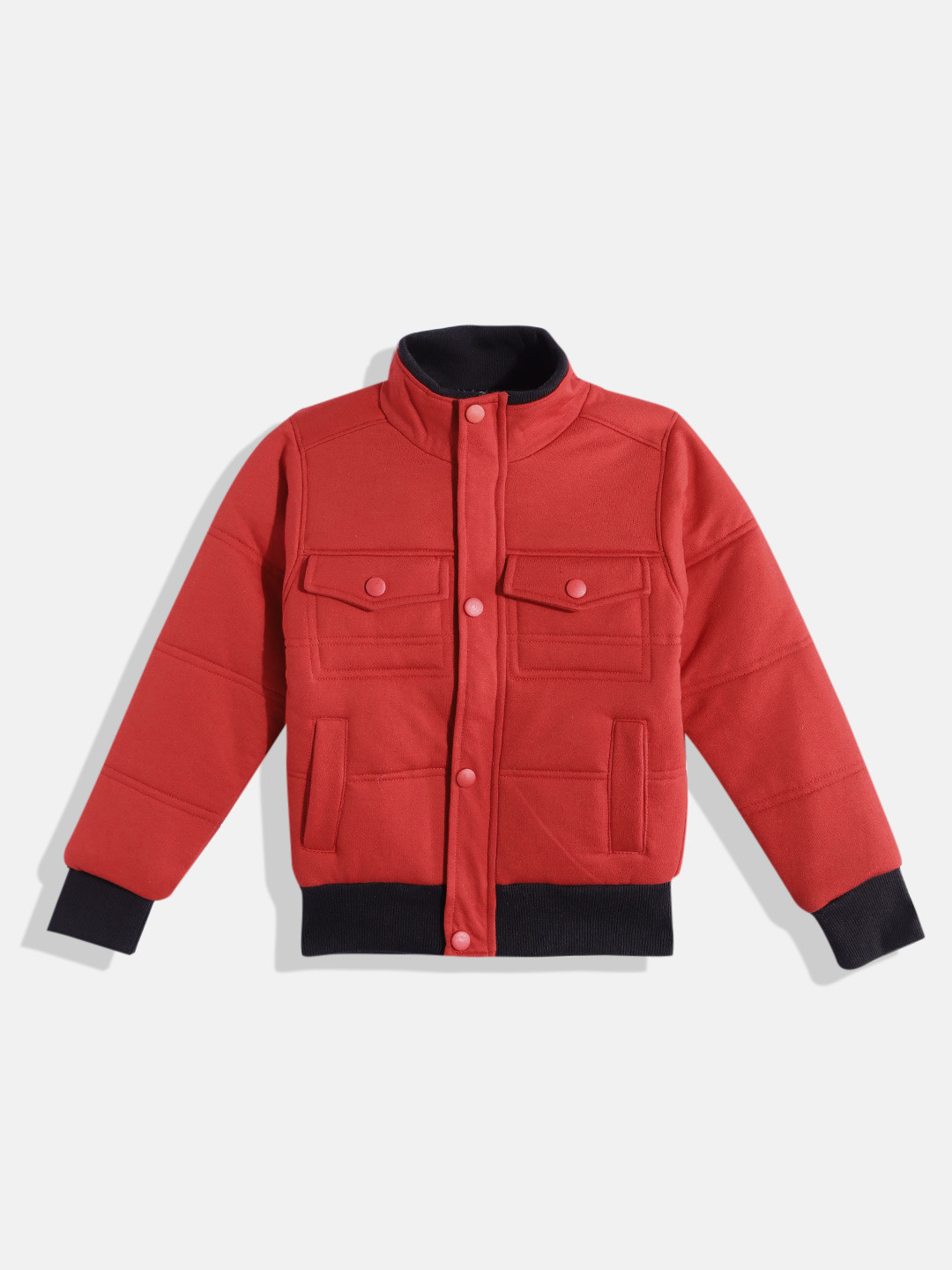 Little Marco Boys Red Solid Mock Collar Flap Pocket Sweatshirt 
Little Marco Boys Red Solid Mock Collar Flap Pocket Sweatshirt