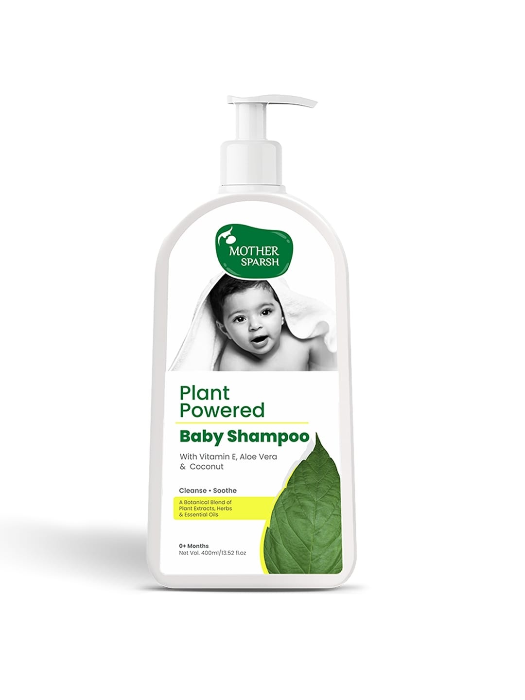 Mother Sparsh Infant Plant Powered Natural Baby Shampoo with Vanilla Oil - 400 ml, Off white
Mother Sparsh Infant Plant Powered Natural Baby Shampoo with Vanilla Oil - 400 ml, Off white