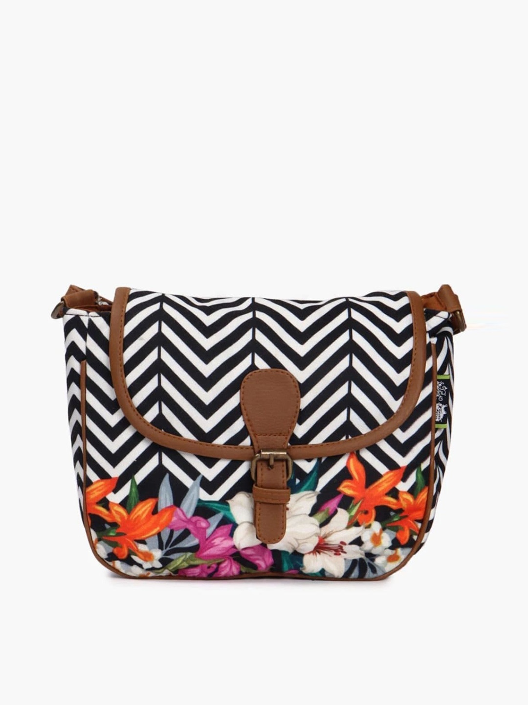 Kanvas Katha Multicoloured Geometric Printed Structured Sling Bag with Tasselled, Multi
Kanvas Katha Multicoloured Geometric Printed Structured Sling Bag with Tasselled, Multi