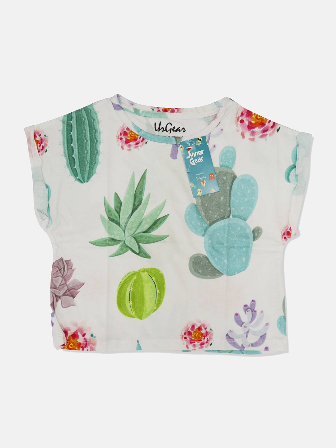 UrGear Multicoloured Floral Print Extended Sleeves Top, Multi