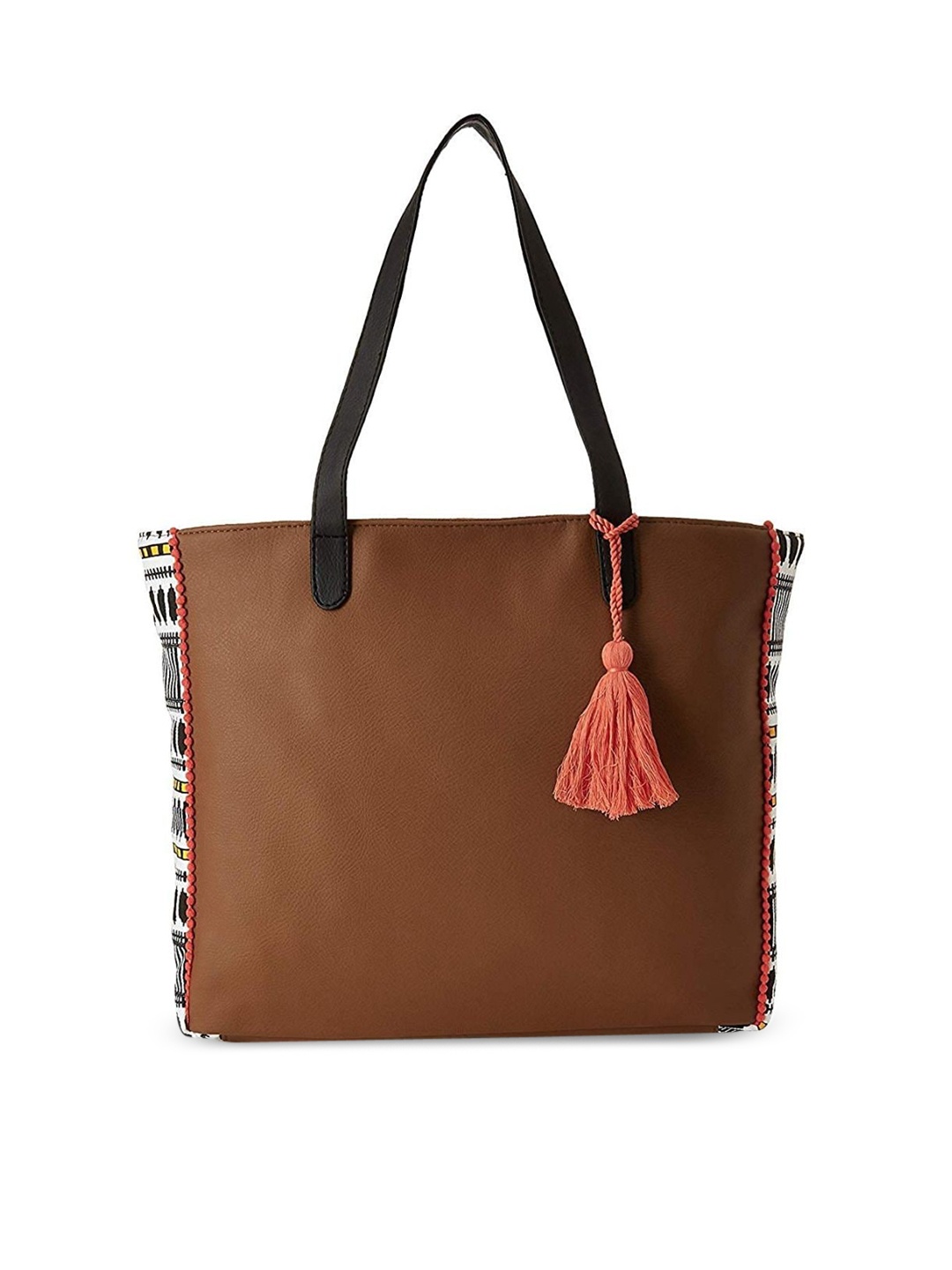 Kanvas Katha Multicoloured Colourblocked PU Oversized Structured Shoulder Bag with Tasselled, Multi
Kanvas Katha Multicoloured Colourblocked PU Oversized Structured Shoulder Bag with Tasselled, Multi