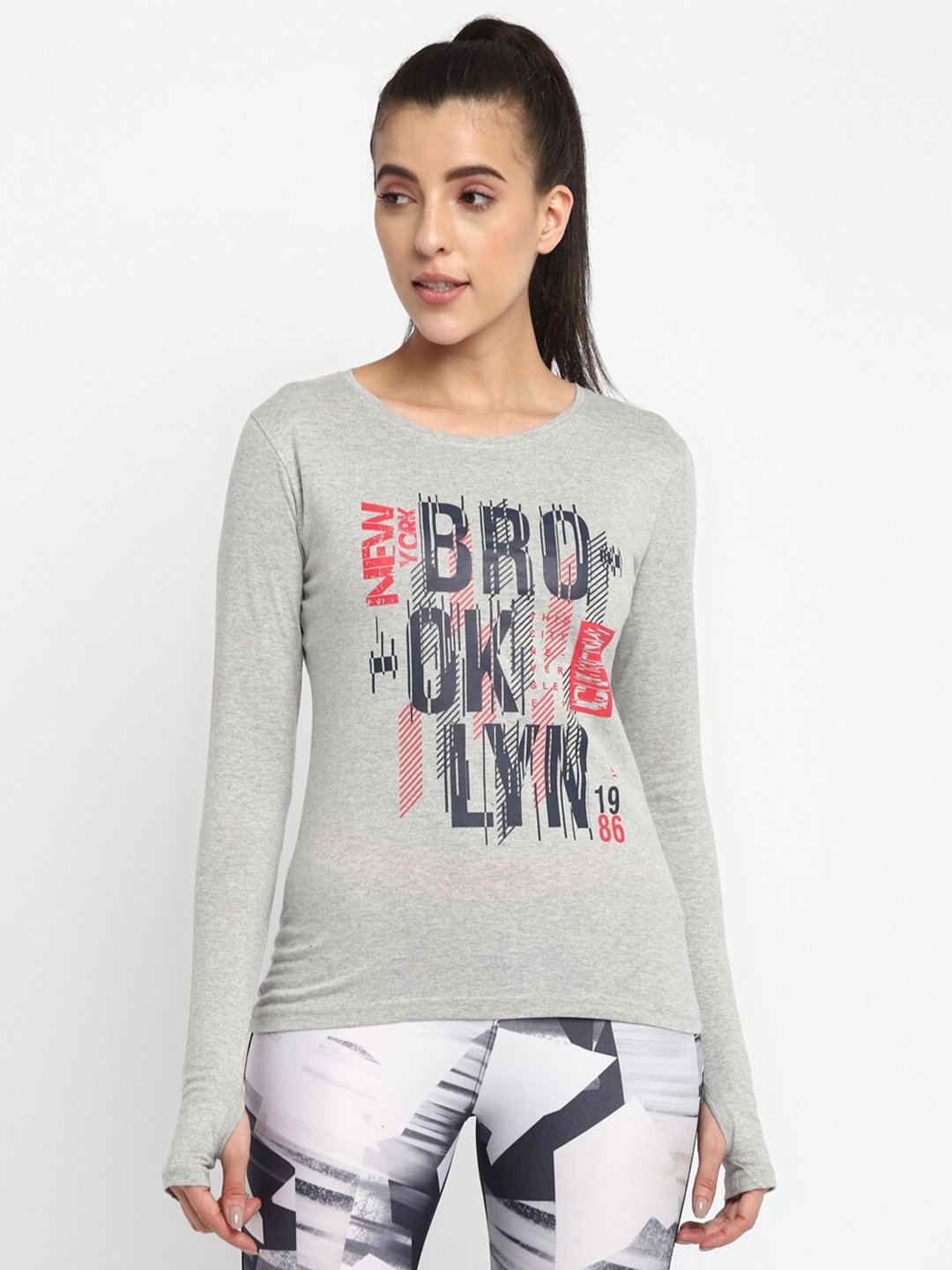 appulse Women Grey Melange Typography Printed Extended Sleeves Raw Edge T-shirt
appulse Women Grey Melange Typography Printed Extended Sleeves Raw Edge T-shirt