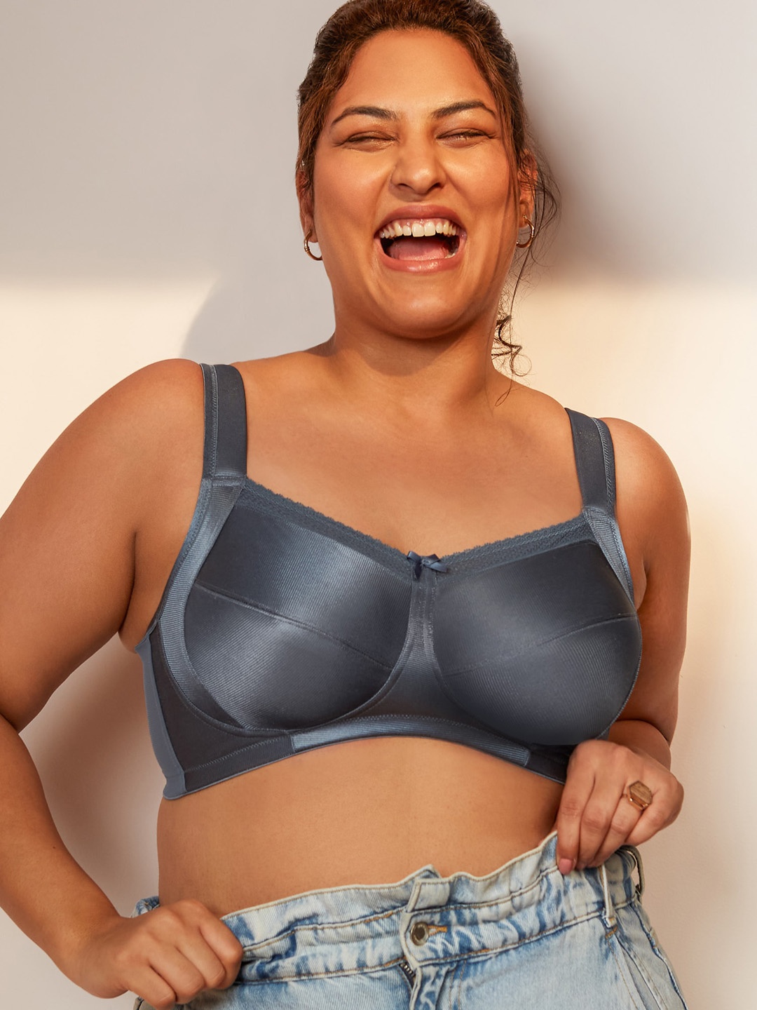 Nykd Solid Cotton Non-Padded Wireless Super Support Full Coverage Lift Me Up Bra (NYB042), Blue
Nykd Solid Cotton Non-Padded Wireless Super Support Full Coverage Lift Me Up Bra (NYB042), Blue