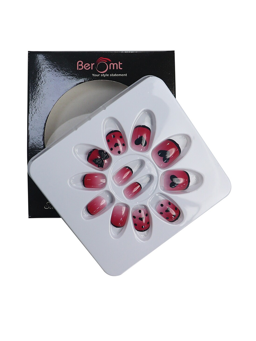 BEROMT 12 Pcs Long-Lasting Reusable Lightweight Salon Finish Press on Nail Tips- Shade 222, Red
BEROMT 12 Pcs Long-Lasting Reusable Lightweight Salon Finish Press on Nail Tips- Shade 222, Red