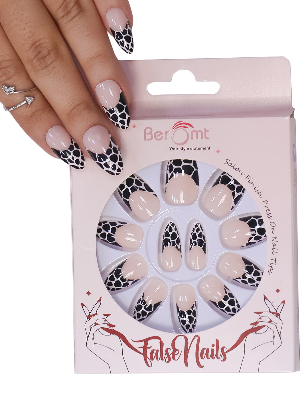BEROMT 12 Pcs Long-Lasting Reusable Lightweight Salon Finish Press on Nail Tips- Shade 120, Pink
BEROMT 12 Pcs Long-Lasting Reusable Lightweight Salon Finish Press on Nail Tips- Shade 120, Pink
