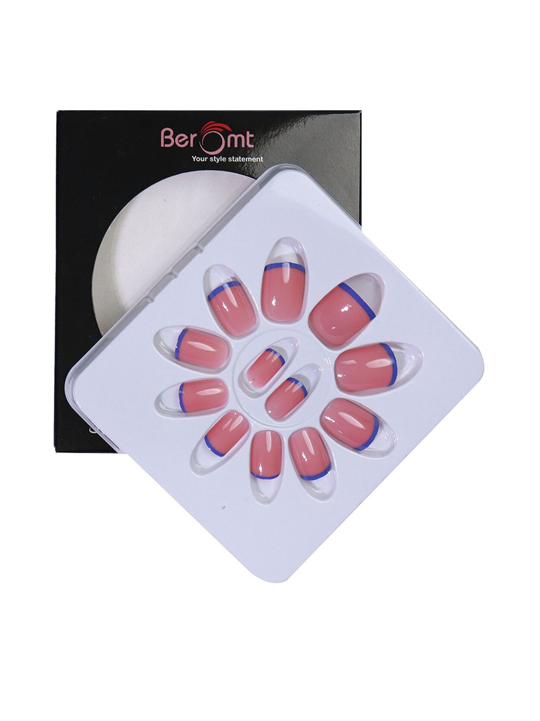 BEROMT 12 Pcs Long-Lasting Reusable Lightweight Salon Finish Press on Nail Tips- Shade 162, Pink
BEROMT 12 Pcs Long-Lasting Reusable Lightweight Salon Finish Press on Nail Tips- Shade 162, Pink