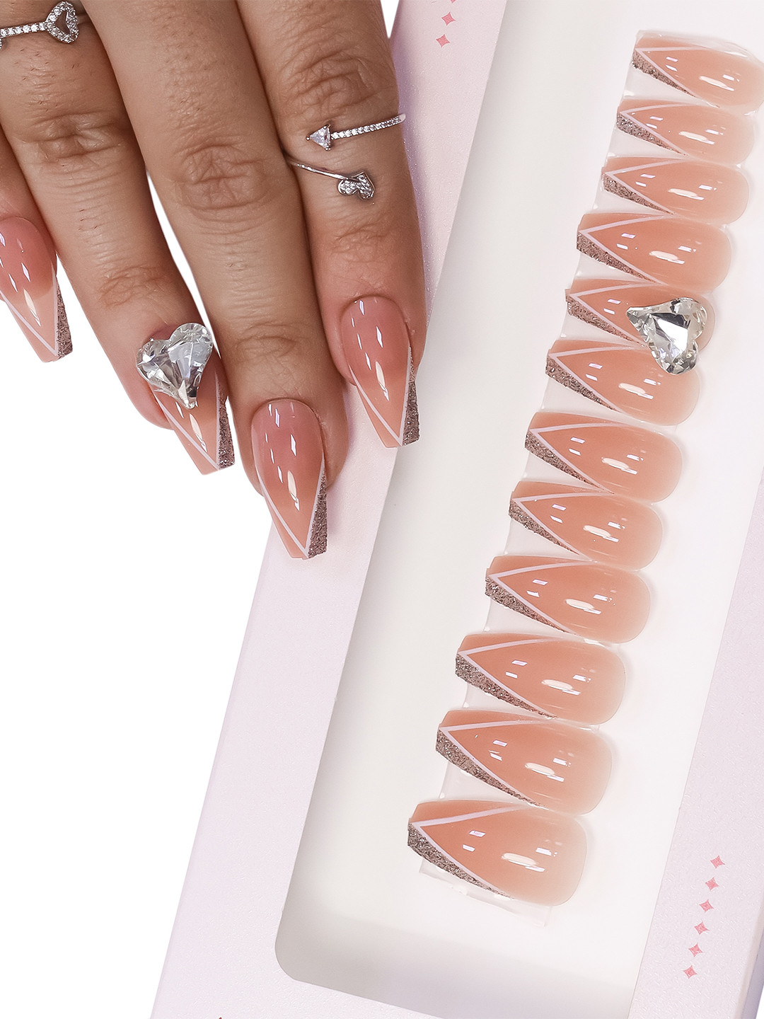 BEROMT 12 Pcs Long-Lasting Reusable Lightweight Salon Finish Press on Nail Tips - 260, Brown
BEROMT 12 Pcs Long-Lasting Reusable Lightweight Salon Finish Press on Nail Tips - 260, Brown