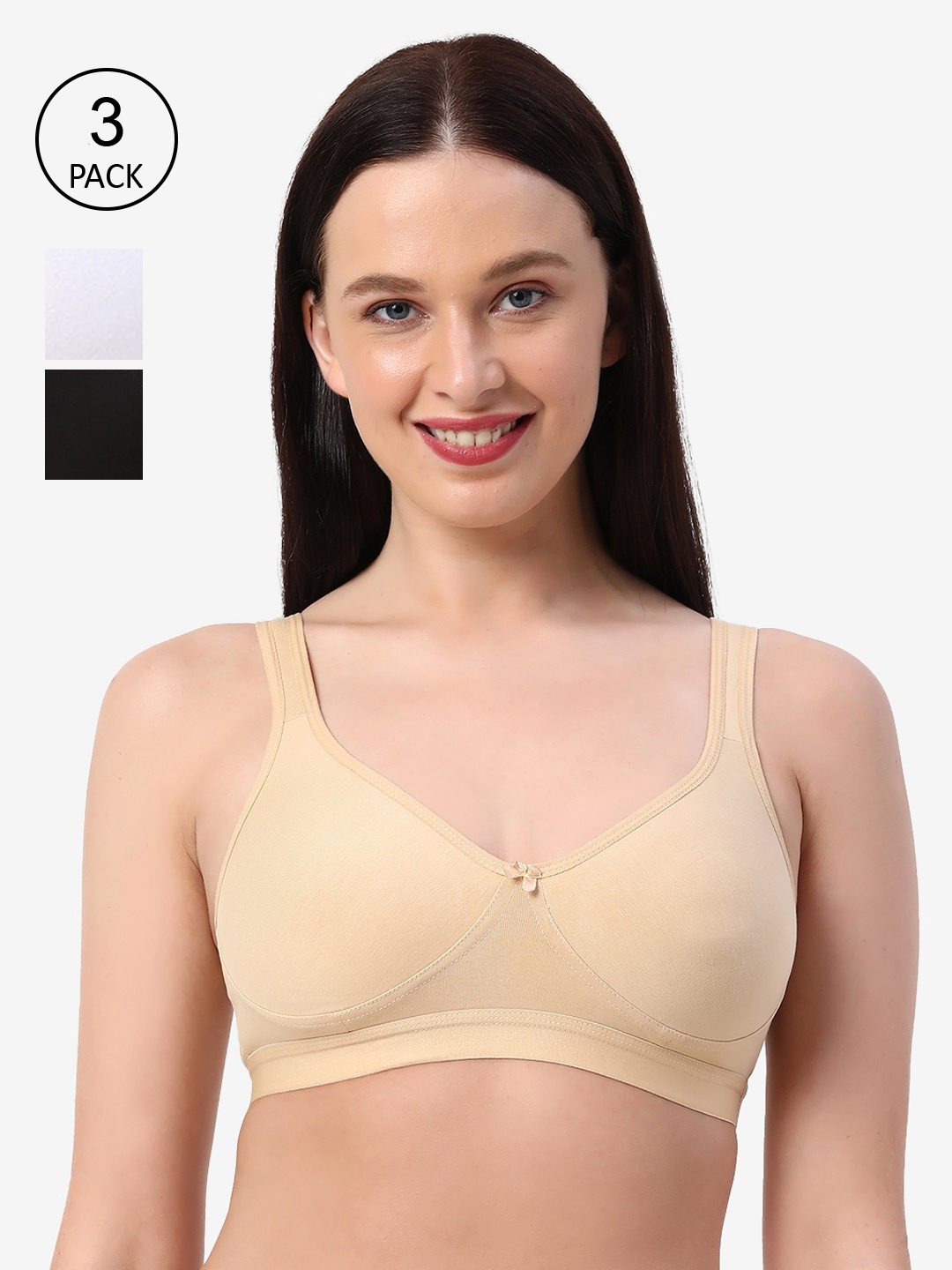 Planetinner Pack of 3 Non Wired Non Padded Full Coverage High Impact Workout Bra SB15-C3, White
Planetinner Pack of 3 Non Wired Non Padded Full Coverage High Impact Workout Bra SB15-C3, White