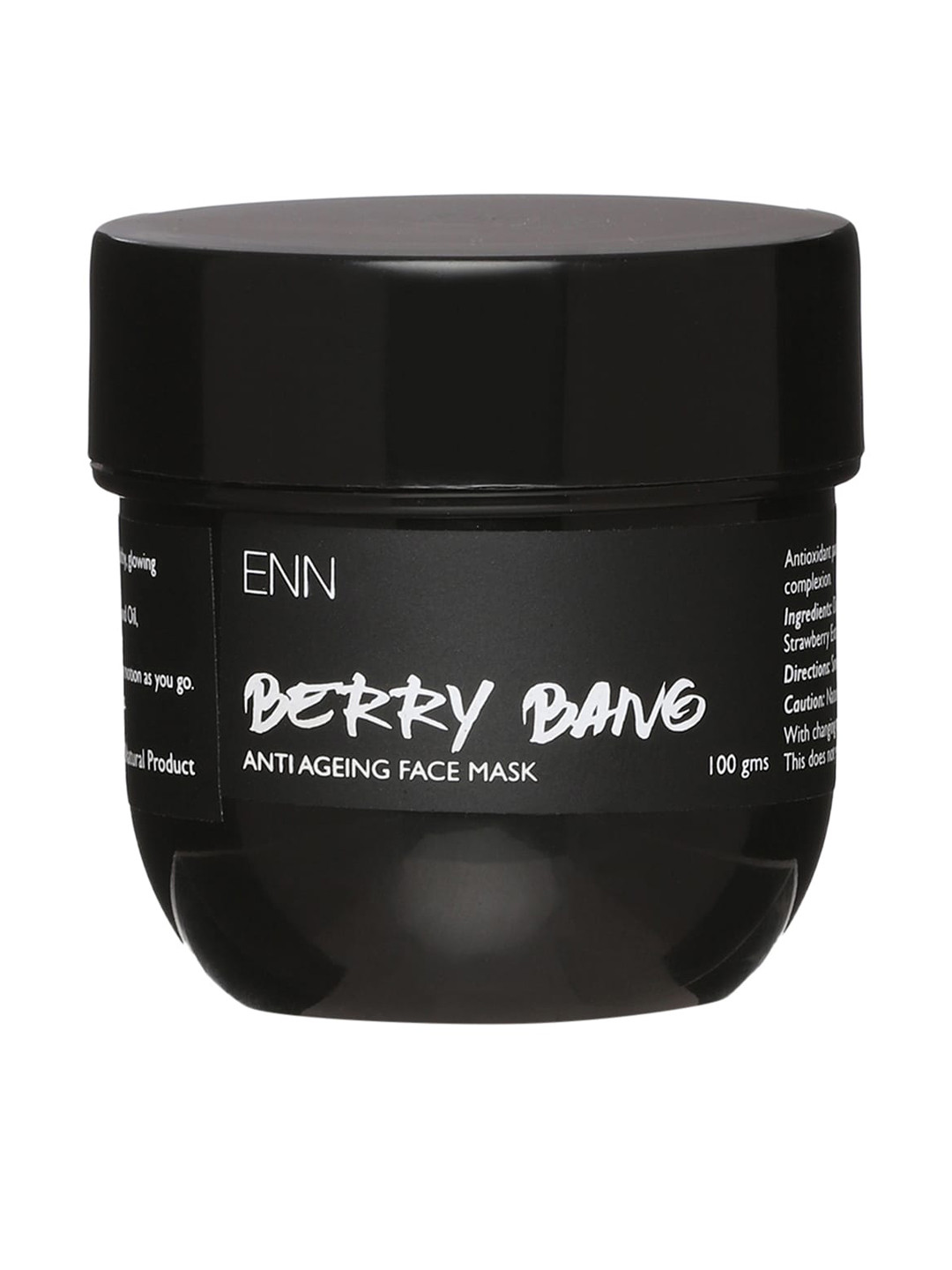 ENN Berry Bang Anti Ageing & Skin Rejuvenating Face Mask with Camomile Oil - 100 g, Black
ENN Berry Bang Anti Ageing & Skin Rejuvenating Face Mask with Camomile Oil - 100 g, Black