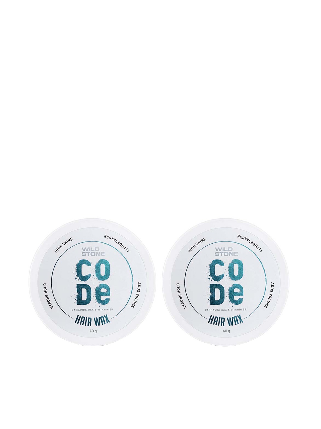 Wild stone Men Set of 2 Code Strong Hold Hair Styling Wax with Carnauba Wax - 40 g Each, White
Wild stone Men Set of 2 Code Strong Hold Hair Styling Wax with Carnauba Wax - 40 g Each, White