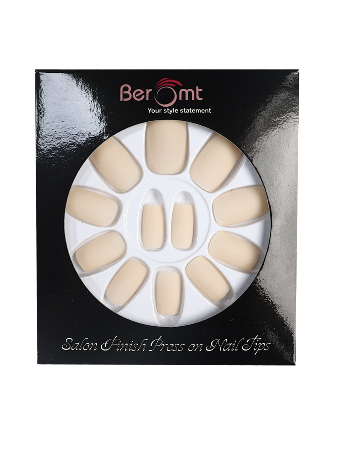 BEROMT 12 Pcs Long-Lasting Premium Matte Salon Finish Press On Nails - Shade 560, Cream
BEROMT 12 Pcs Long-Lasting Premium Matte Salon Finish Press On Nails - Shade 560, Cream