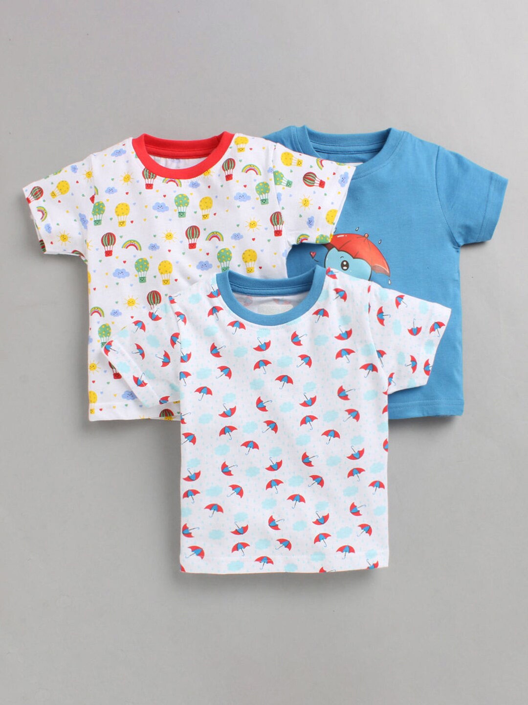 Hopscotch Boys Blue 3 Printed T-shirt