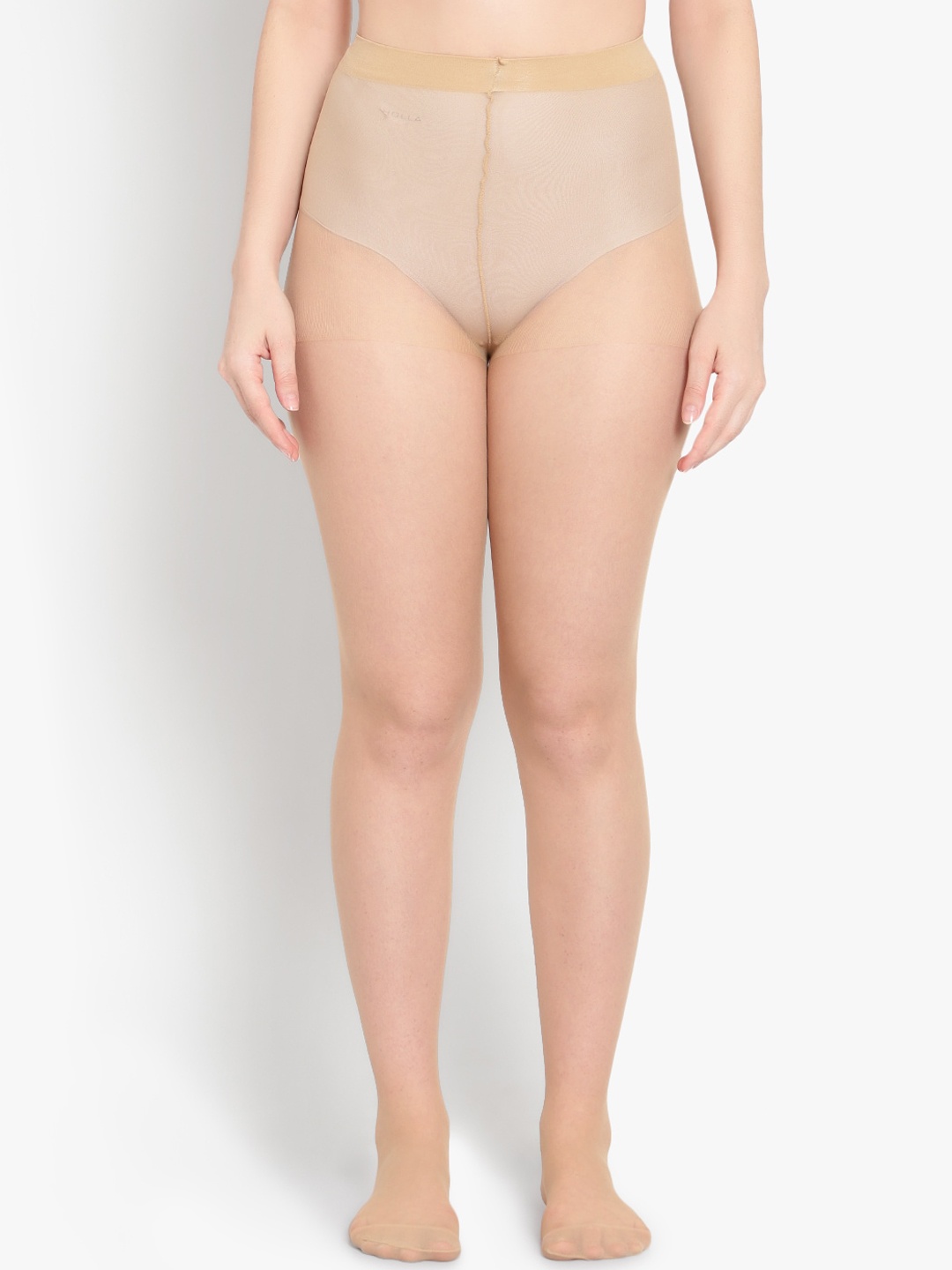 BRACHY Women Nude-Colored Solid Stockings