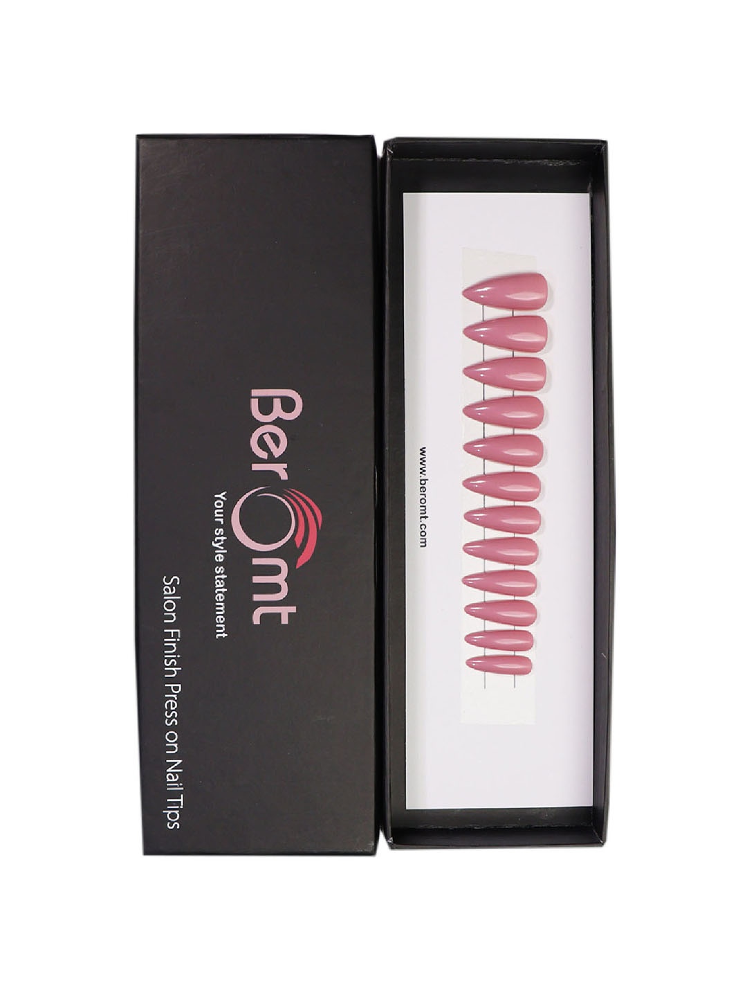 BEROMT 12 Pcs Long-Lasting Reusable Premium Glossy Salon Finish Press on Nails - Shade 312, Pink
BEROMT 12 Pcs Long-Lasting Reusable Premium Glossy Salon Finish Press on Nails - Shade 312, Pink