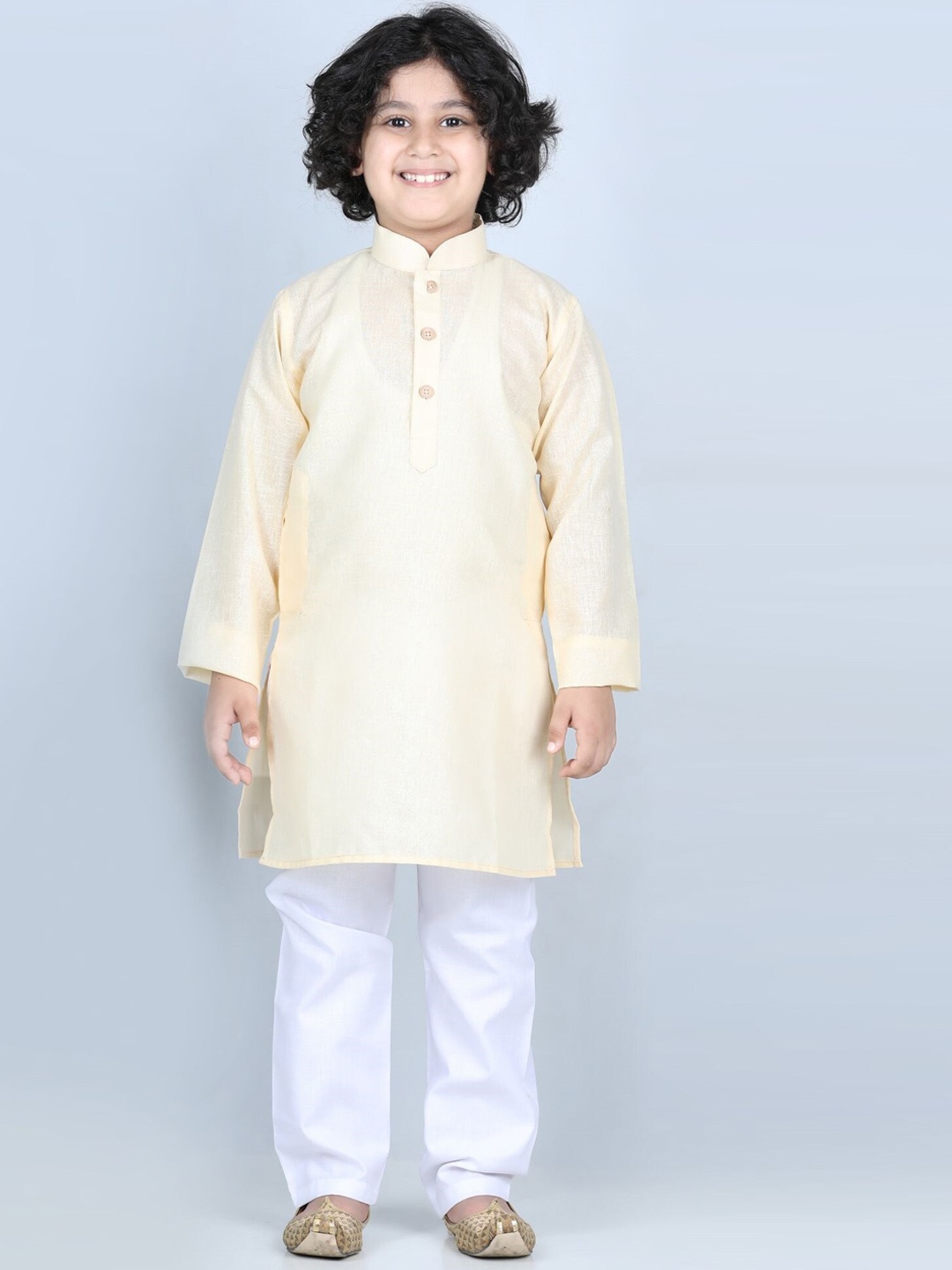 Kidling Boys Lime Green Kurta with Salwar