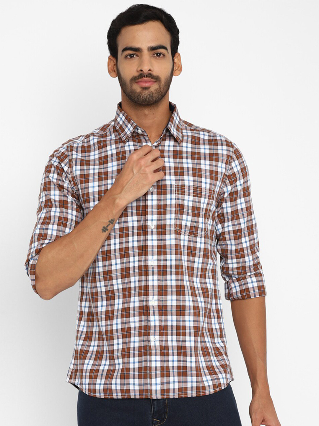 Red Chief Men Multicoloured Slim Fit Tartan Checks Checked Casual Shirt, Multi
Red Chief Men Multicoloured Slim Fit Tartan Checks Checked Casual Shirt, Multi
