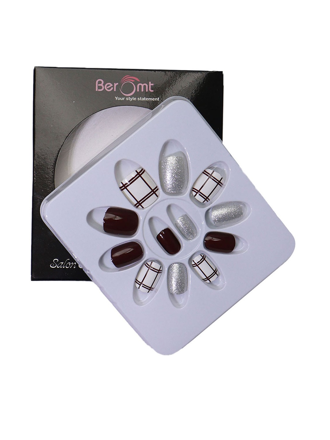 BEROMT 12 Pcs Long-Lasting Reusable Lightweight Salon Finish Press on Nail Tips-693, White
BEROMT 12 Pcs Long-Lasting Reusable Lightweight Salon Finish Press on Nail Tips-693, White