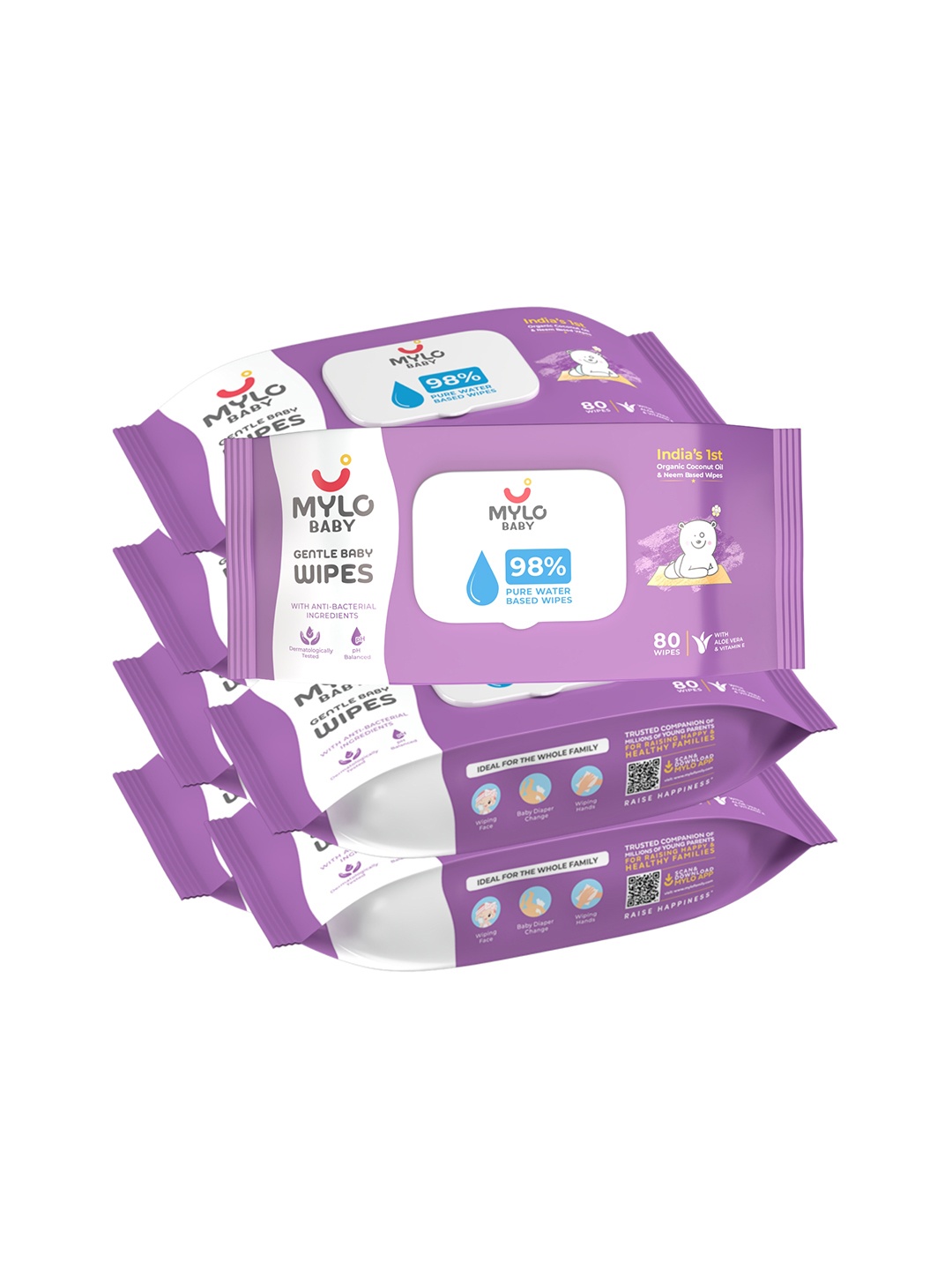 Mylo Kids Pack Of 7 White Tissues and Wipes with Organic Coconut Oil & Neem With Lid
Mylo Kids Pack Of 7 White Tissues and Wipes with Organic Coconut Oil & Neem With Lid