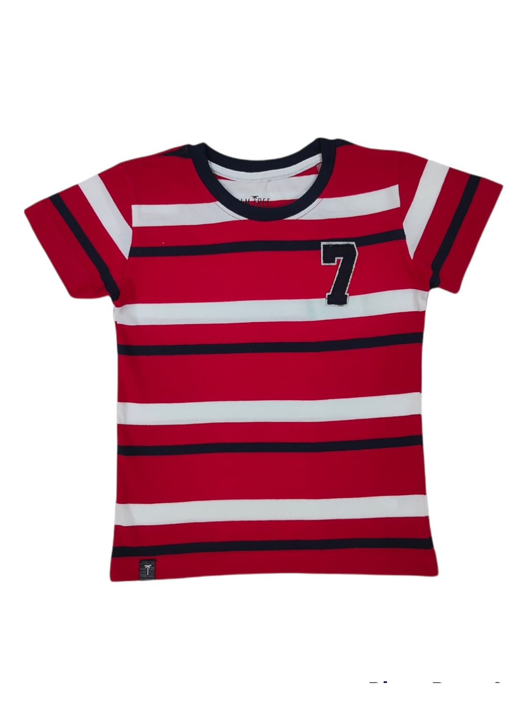 Gini and Jony Boys Pack of 2 Striped Cotton T-shirts, Red