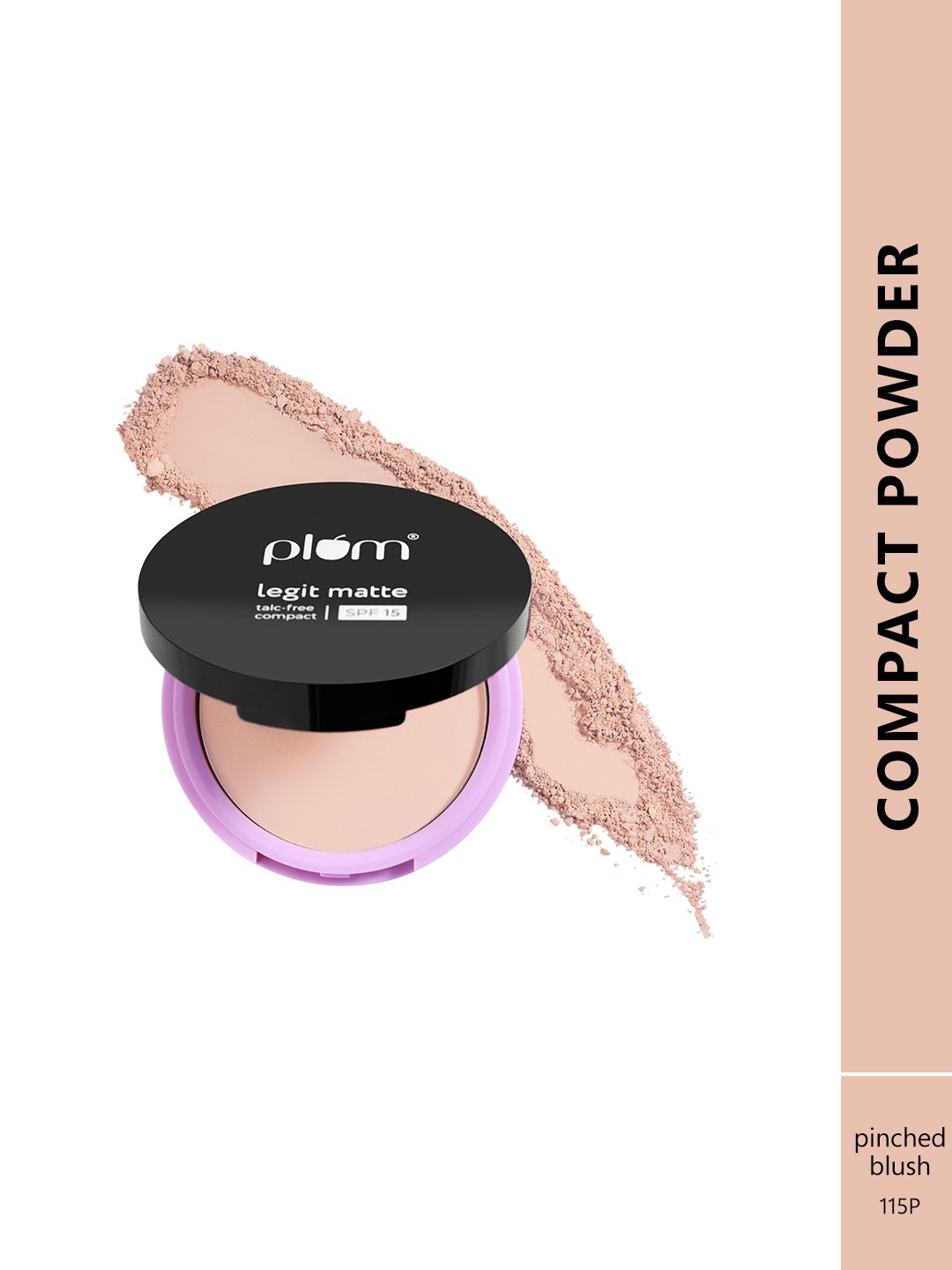 Plum Legit Matte Talc-Free Lightweight Vegan Compact with SPF15 - Pinched Blush 115P, Beige
Plum Legit Matte Talc-Free Lightweight Vegan Compact with SPF15 - Pinched Blush 115P, Beige