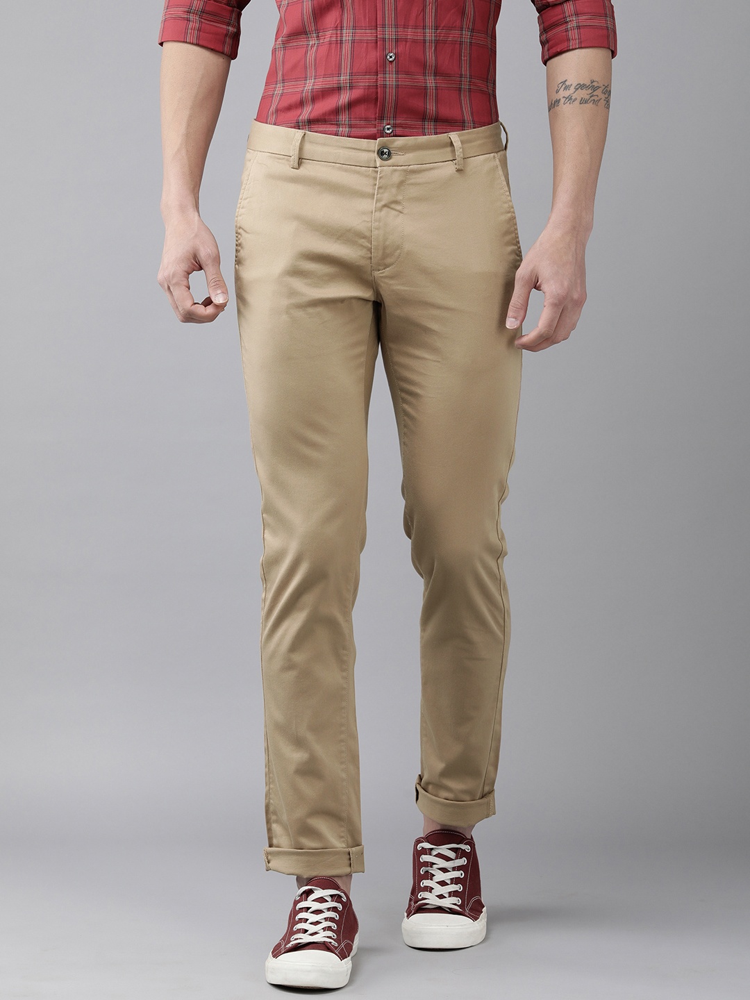 Arrow Sport Men Khaki Original Slim Fit Mid-Rise Plain Woven Flat-Front Regular Trousers
Arrow Sport Men Khaki Original Slim Fit Mid-Rise Plain Woven Flat-Front Regular Trousers