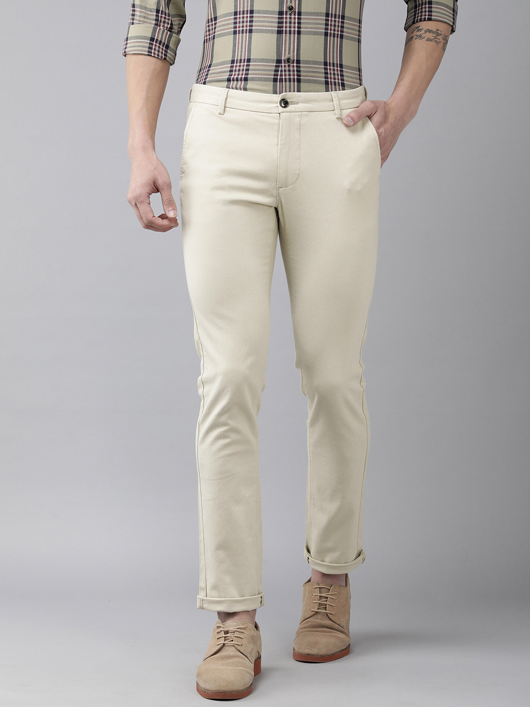 Arrow Sport Men Beige Solid Original Slim Fit Mid-Rise Plain Woven Flat-Front Trousers
Arrow Sport Men Beige Solid Original Slim Fit Mid-Rise Plain Woven Flat-Front Trousers