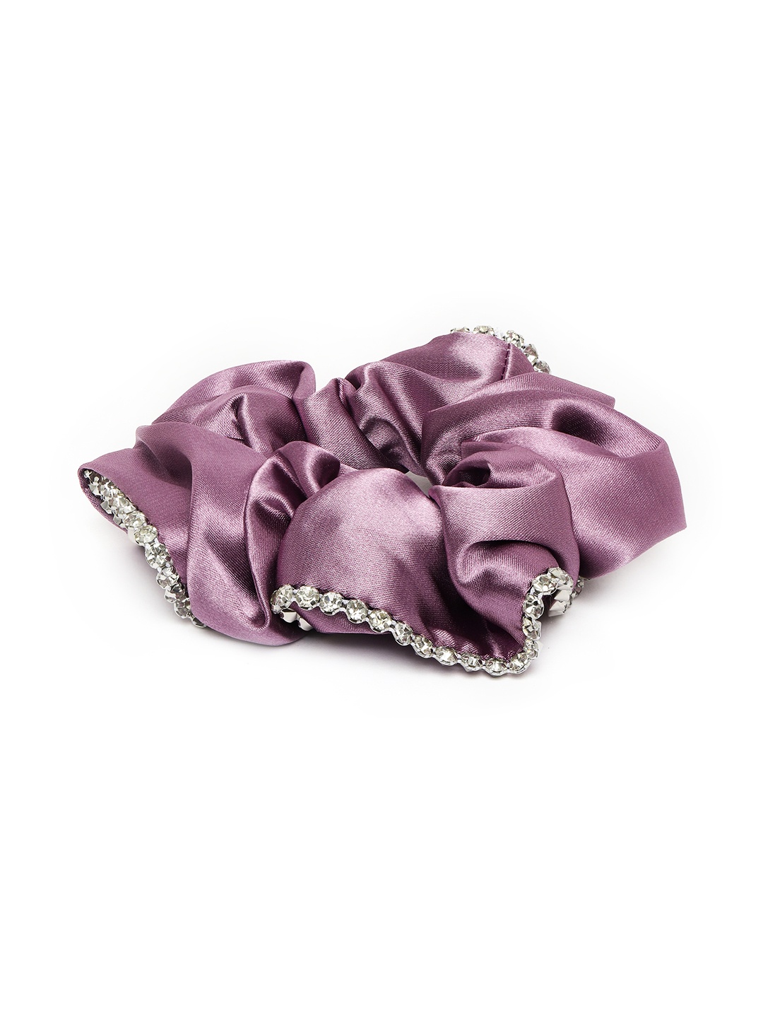 bebe Women Purple Embellished Scrunchy