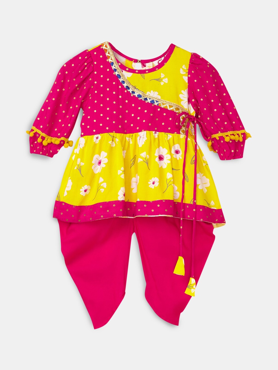 Hopscotch Girls Multicoloured Ethnic Motifs Printed Pure Cotton Kurti with Salwar & With Dupatta, Multi
Hopscotch Girls Multicoloured Ethnic Motifs Printed Pure Cotton Kurti with Salwar & With Dupatta, Multi