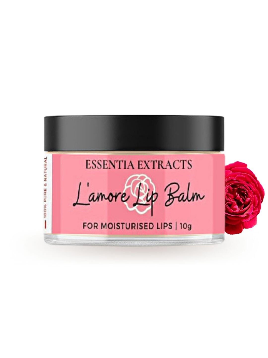 ESSENTIA EXTRACTS L'amore Lip Balm for Moisturised Lips with Shea Butter - 10 g, Pink
ESSENTIA EXTRACTS L'amore Lip Balm for Moisturised Lips with Shea Butter - 10 g, Pink