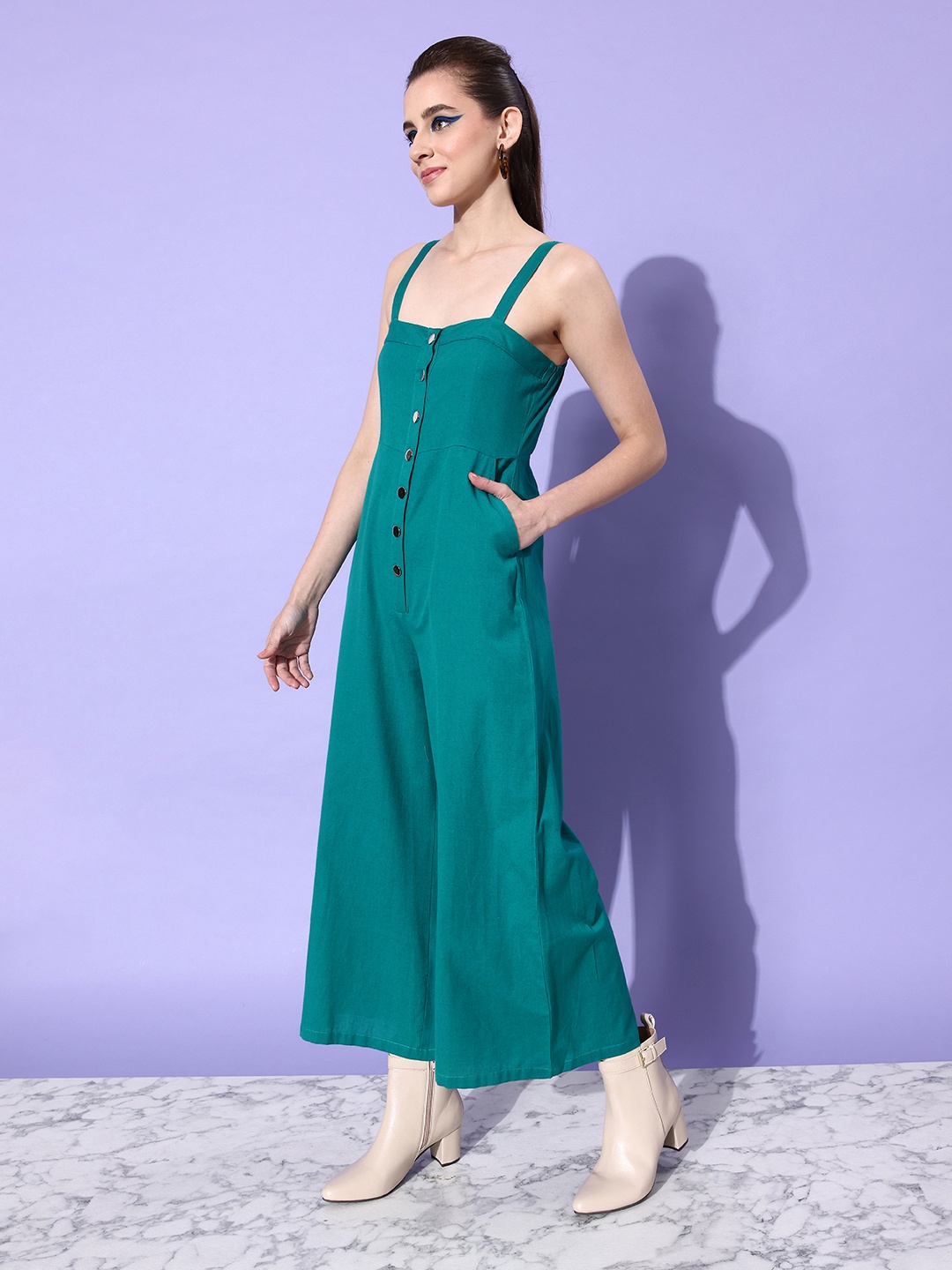 DressBerry Women Leafy Green Shoulder Straps Preppy College Cool Utility Basic Jumpsuit
DressBerry Women Leafy Green Shoulder Straps Preppy College Cool Utility Basic Jumpsuit
