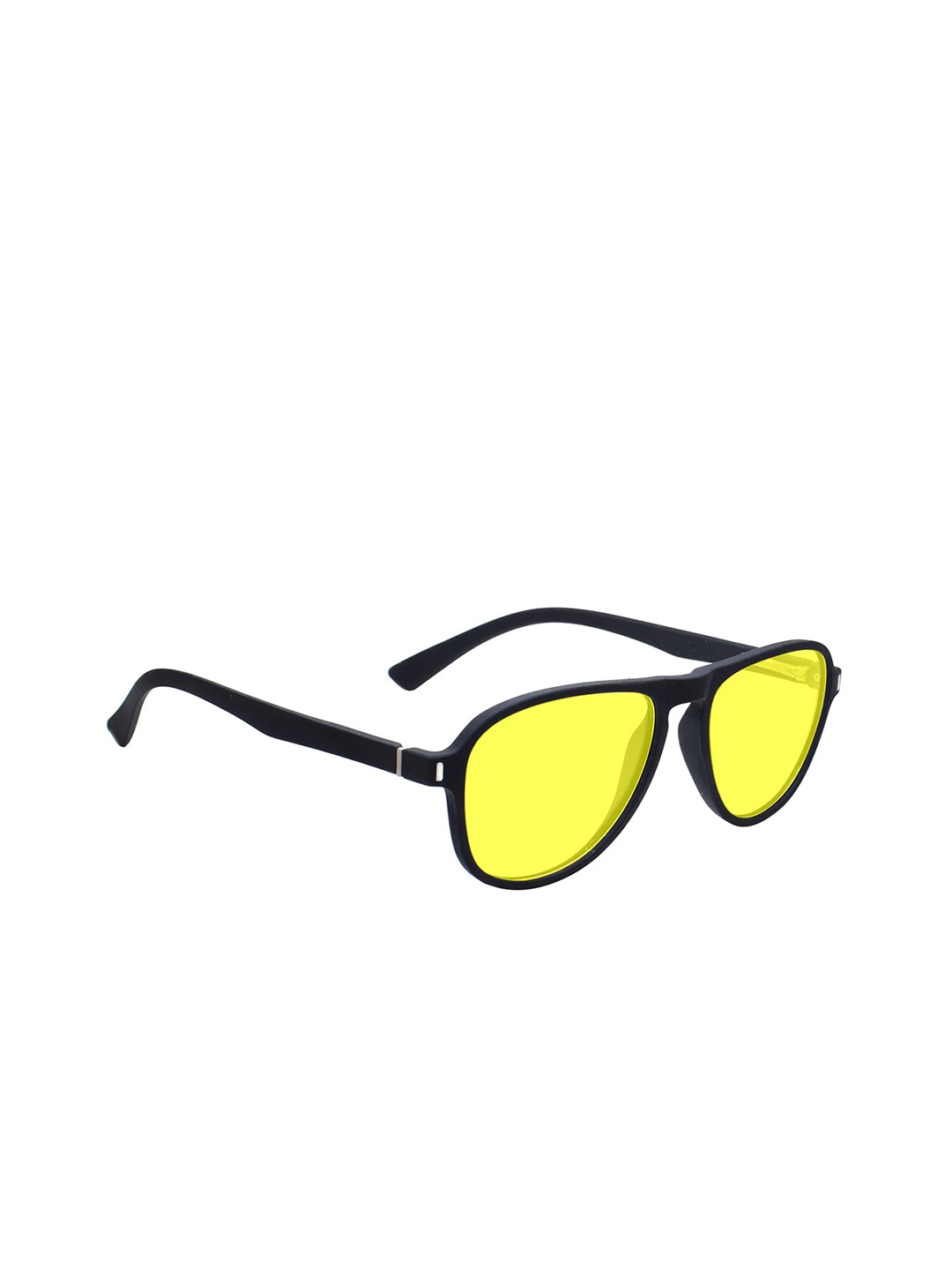 Peter Jones Eyewear Unisex Yellow Lens & Black Aviator Sunglasses with UV Protected Lens
Peter Jones Eyewear Unisex Yellow Lens & Black Aviator Sunglasses with UV Protected Lens