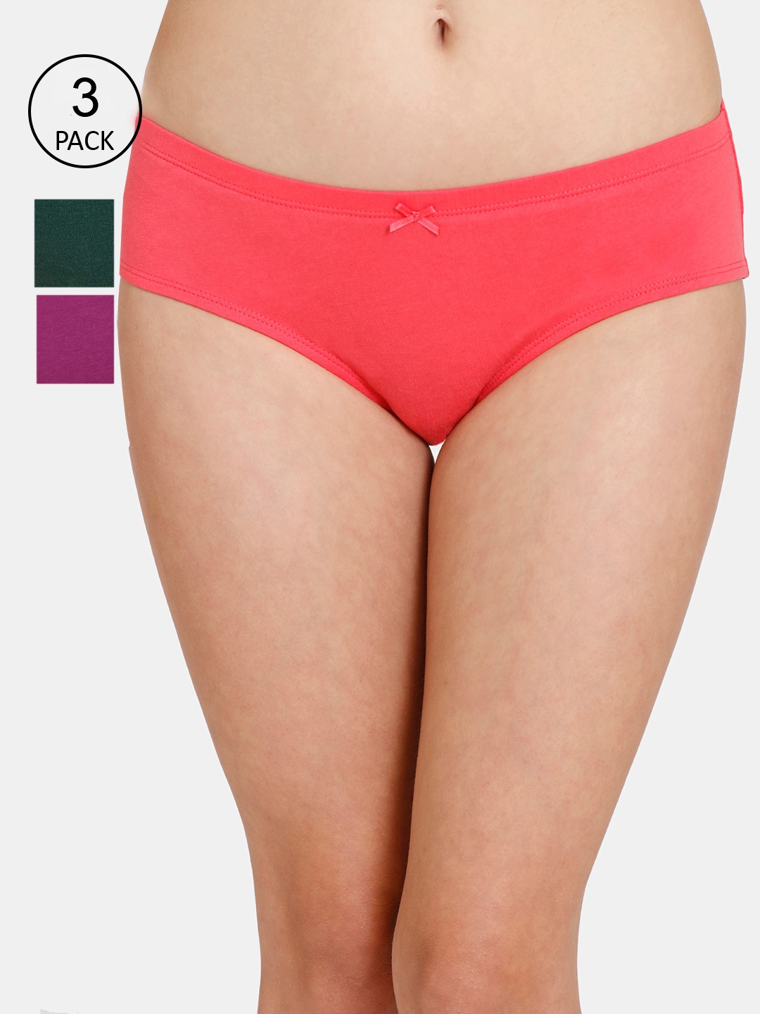 Rosaline by Zivame Women Pack of 3 Solid Pure Cotton Bikini Briefs RO2049FASHHASRT-Multi, Orange
Rosaline by Zivame Women Pack of 3 Solid Pure Cotton Bikini Briefs RO2049FASHHASRT-Multi, Orange
