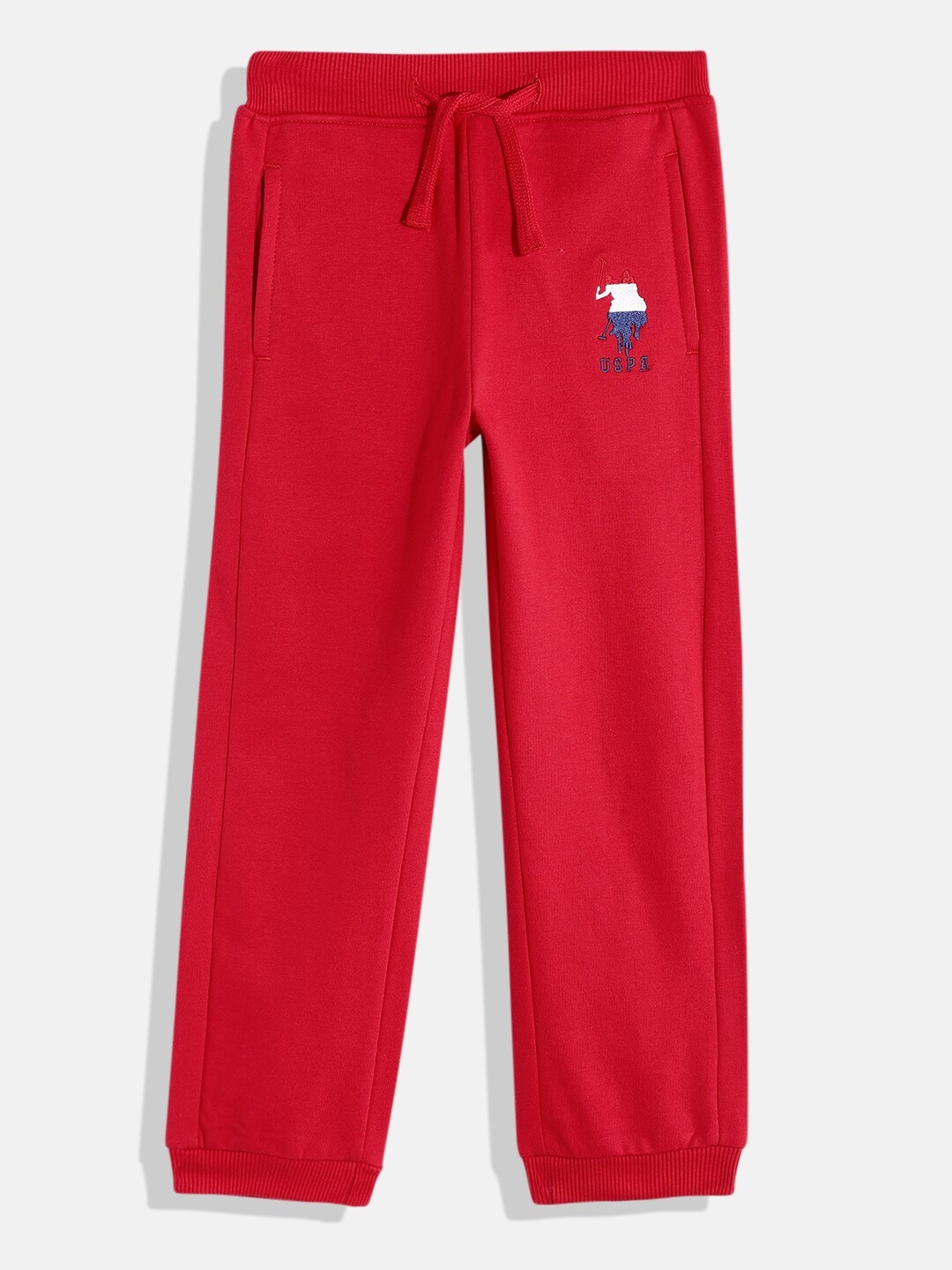 U.S. Polo Assn. Kids Girls Solid Regular Fit Mid-Rise Joggers With Brand Logo Embroidery, Red
U.S. Polo Assn. Kids Girls Solid Regular Fit Mid-Rise Joggers With Brand Logo Embroidery, Red