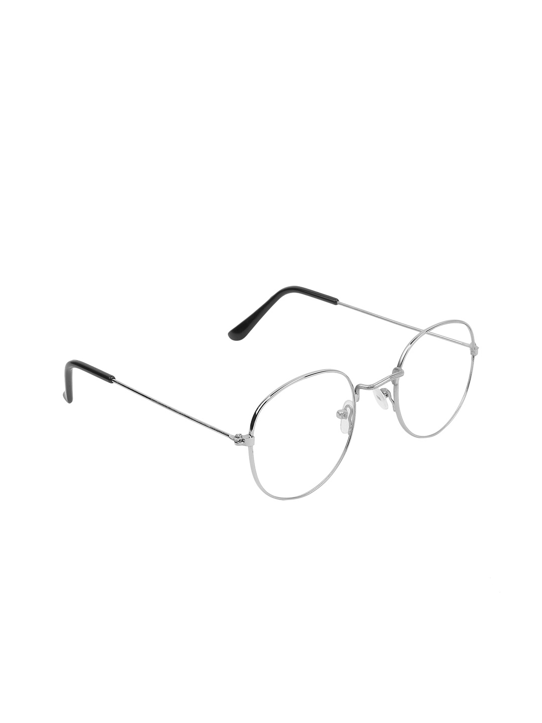 ALIGATORR Unisex Clear Lens & Silver-Toned UV Protected Round Sunglasses AGR_PENTO_SILVER, Transparent
ALIGATORR Unisex Clear Lens & Silver-Toned UV Protected Round Sunglasses AGR_PENTO_SILVER, Transparent
