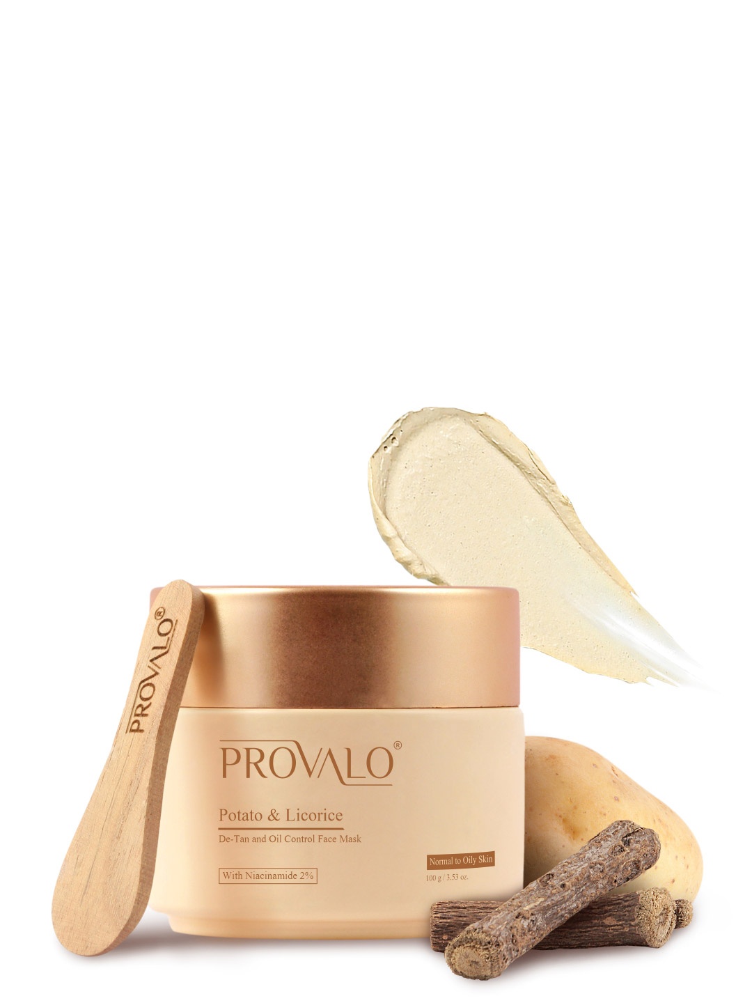 PROVALO Adults Unisex Potato & Licorice De-Tan and Oil Control Face Mask 100 ml, Off white
PROVALO Adults Unisex Potato & Licorice De-Tan and Oil Control Face Mask 100 ml, Off white